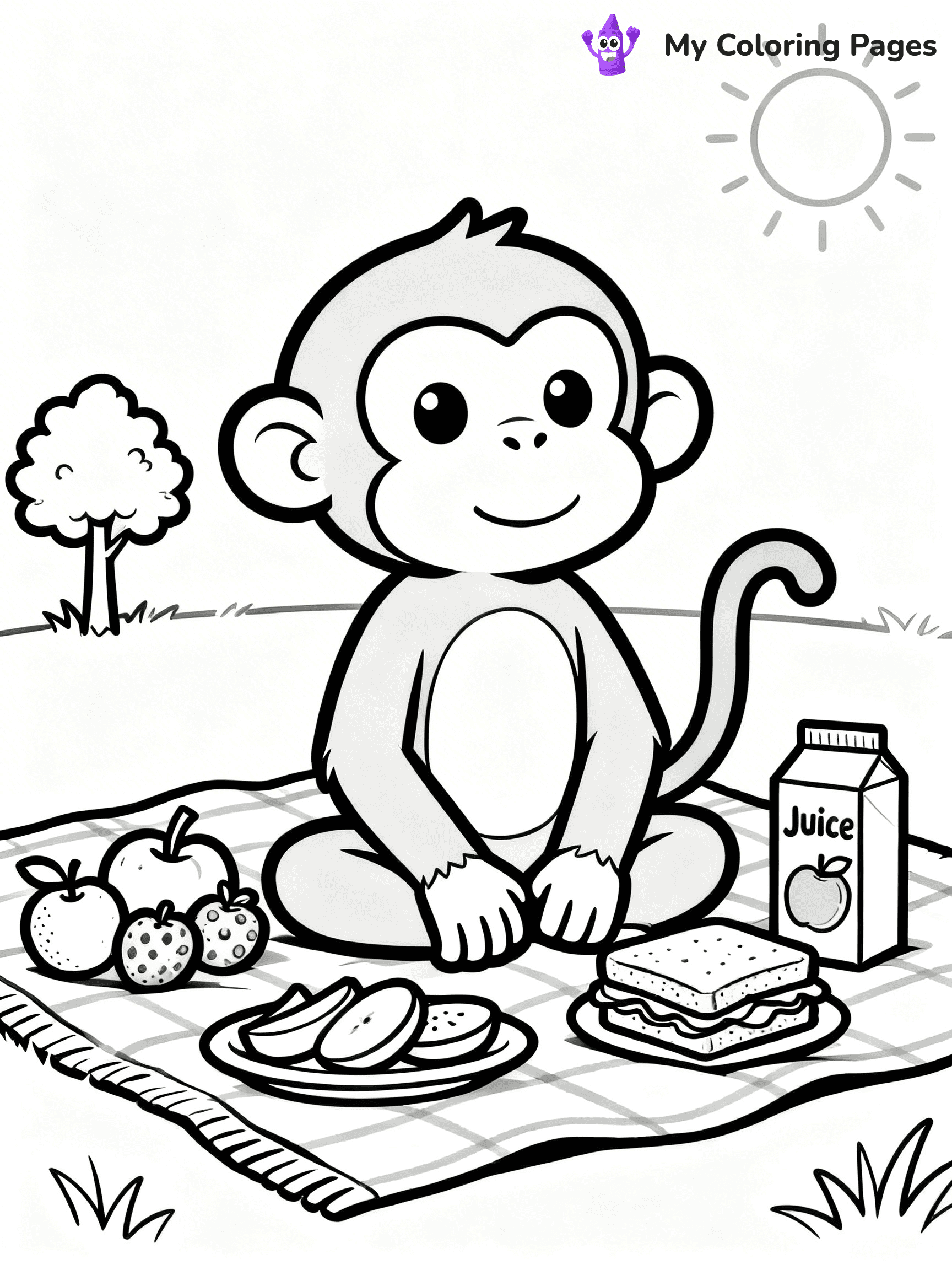 Coloring Pages Monkey - 126