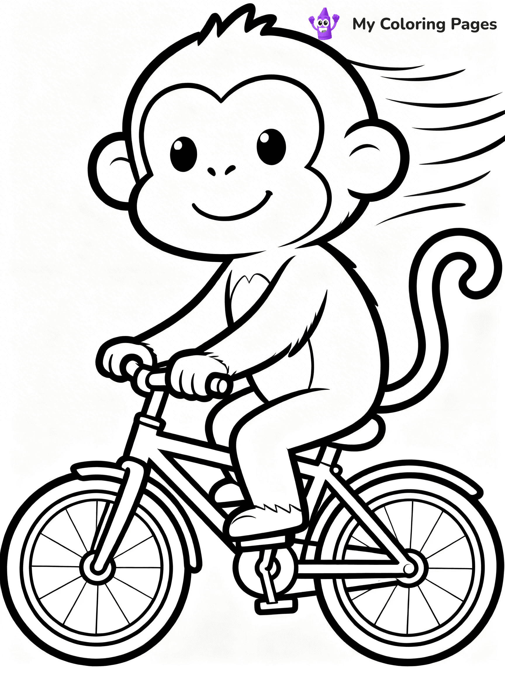 Coloring Pages Monkey - 116