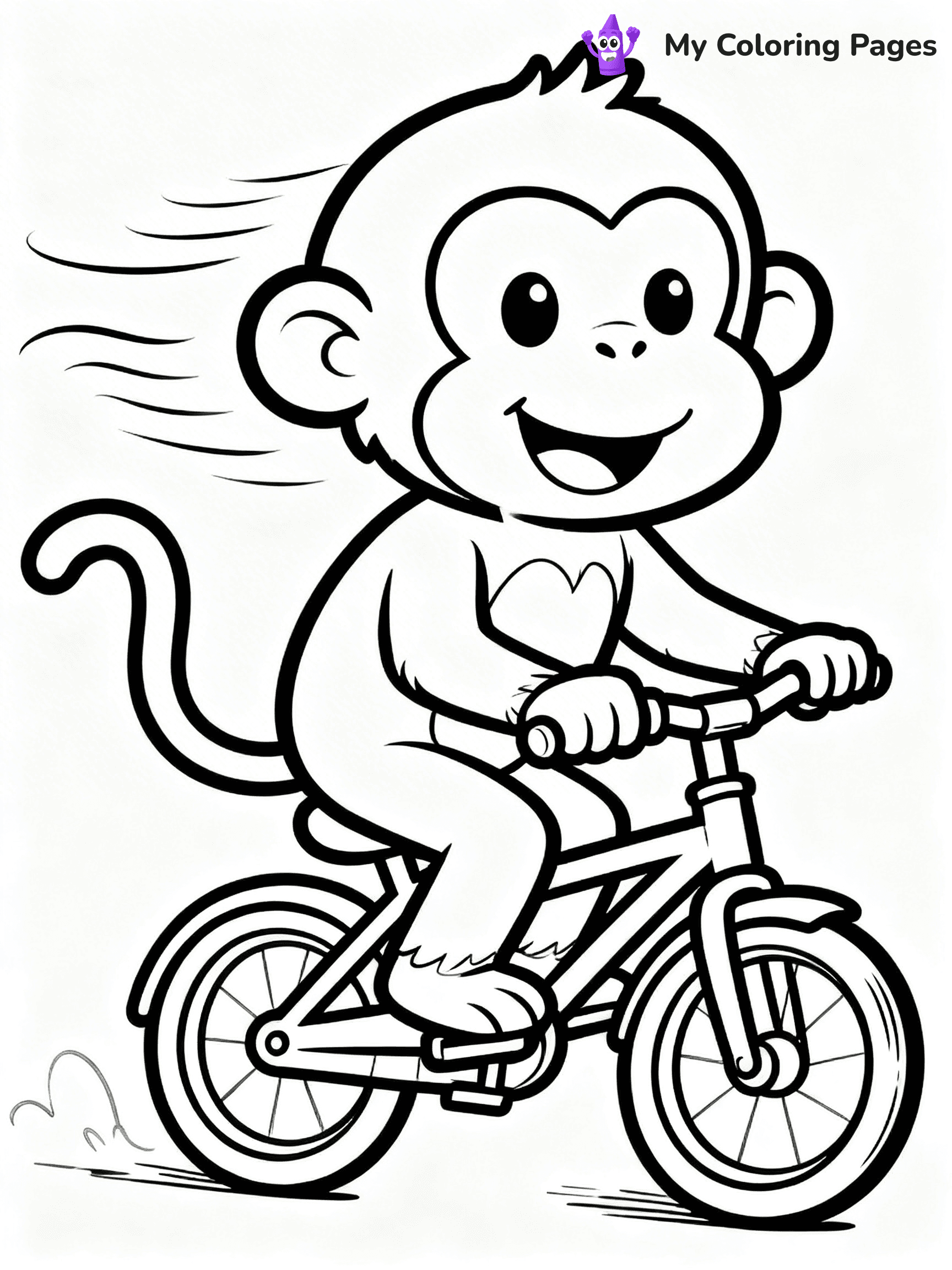 Coloring Pages Monkey - 115