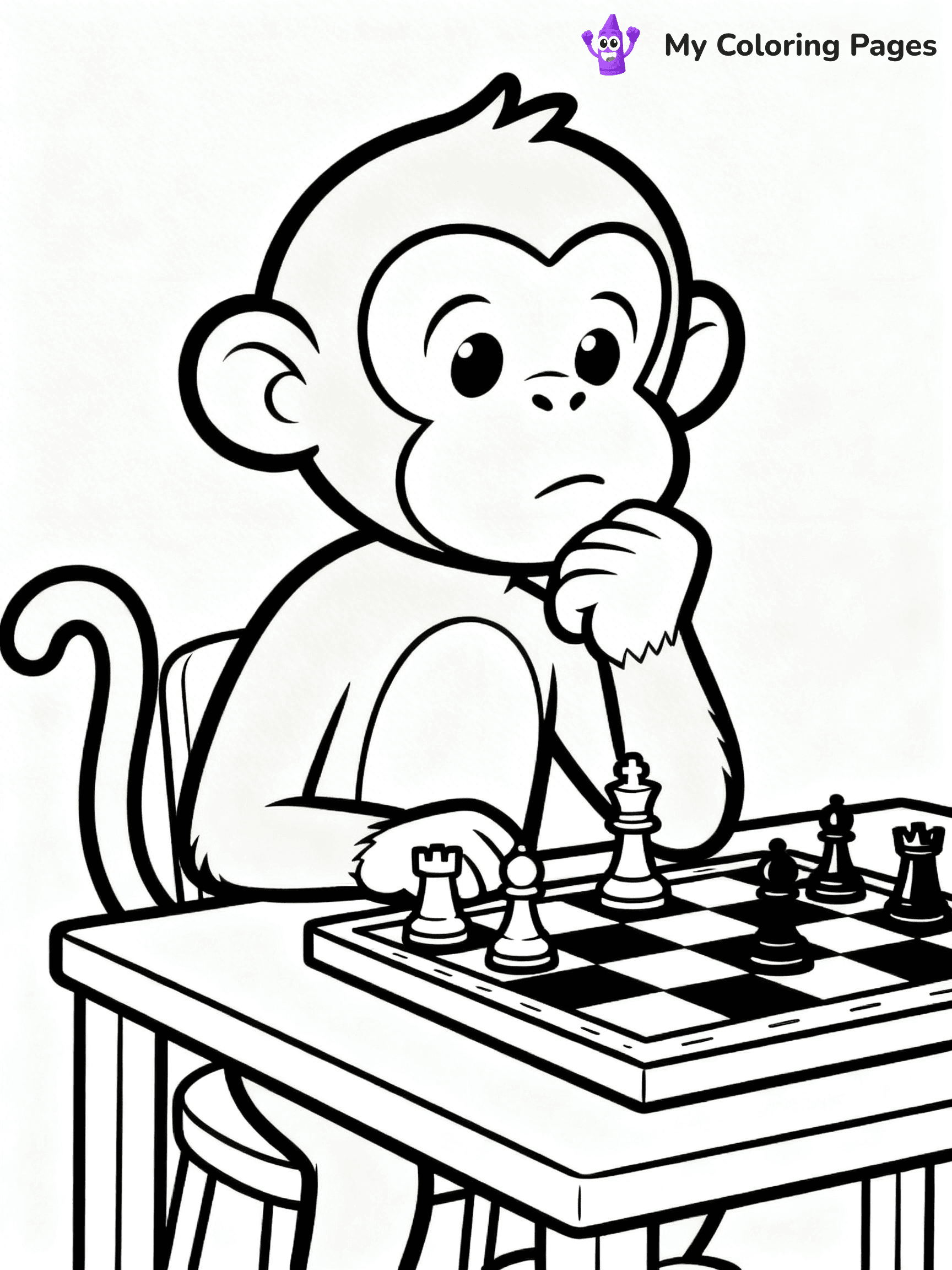 Coloring Pages Monkey - 112