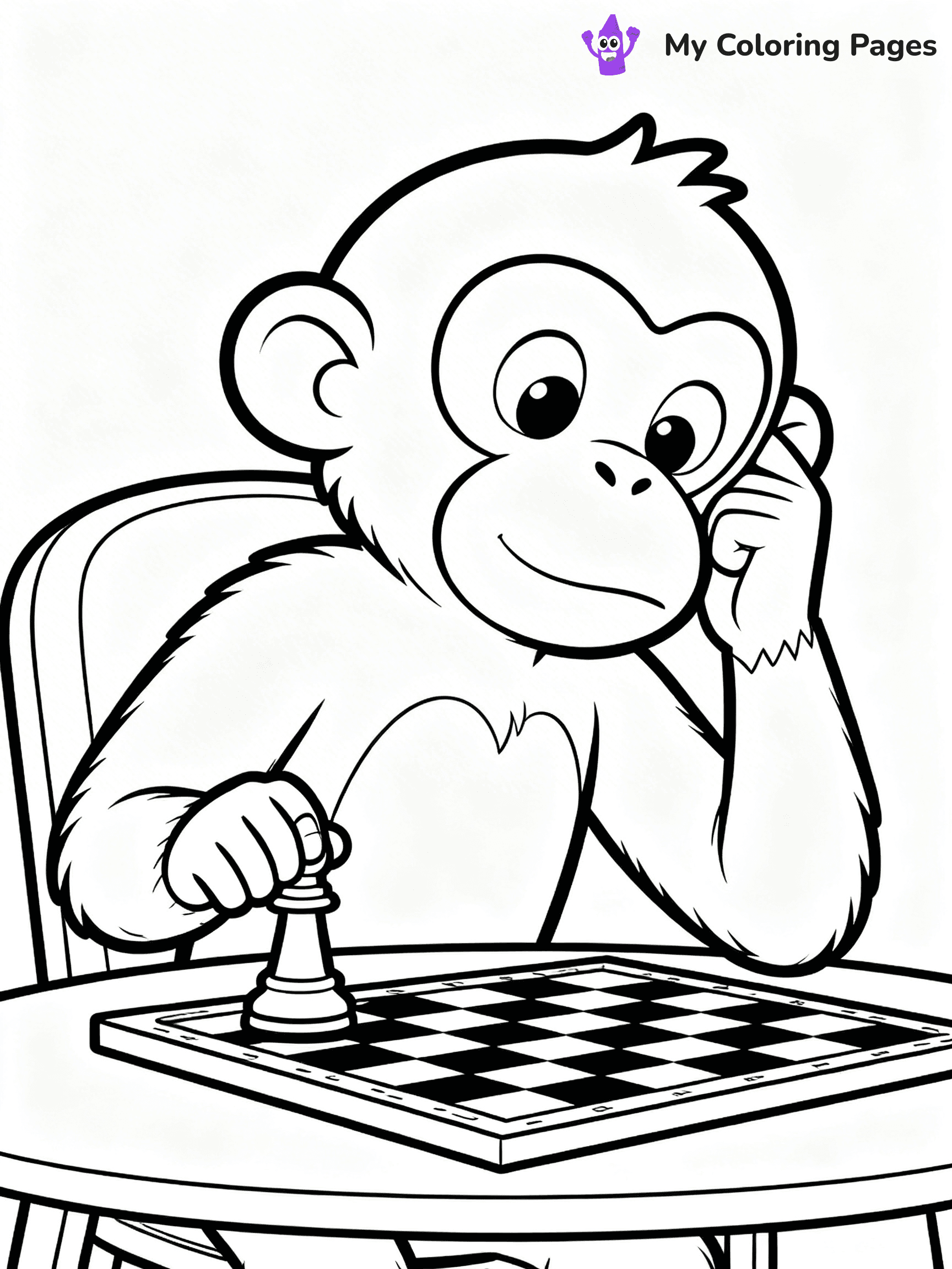 Coloring Pages Monkey - 110
