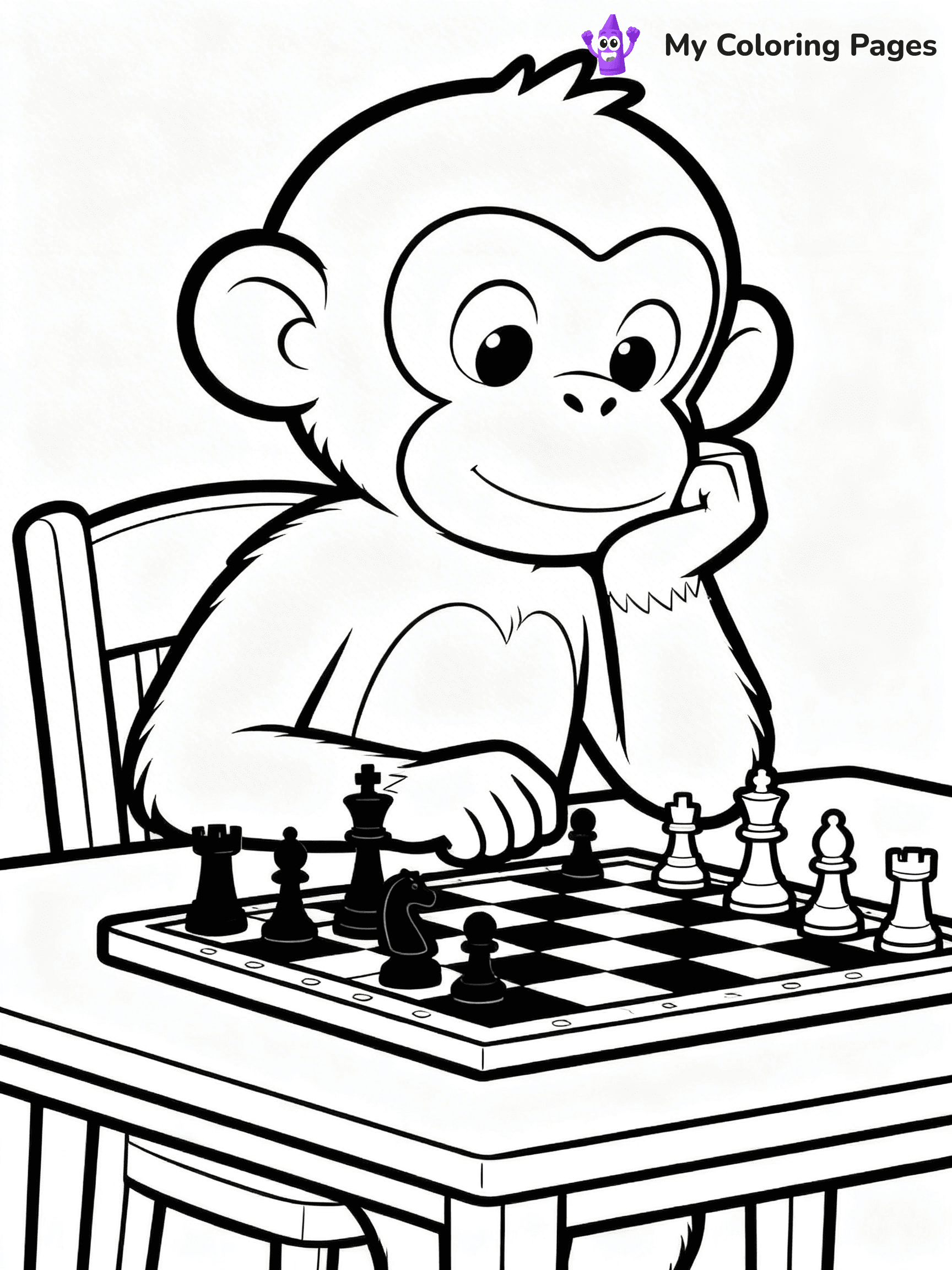 Coloring Pages Monkey - 109