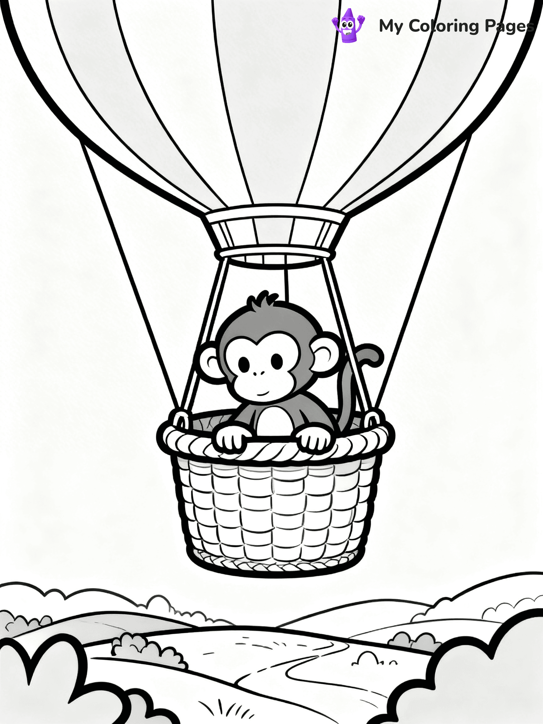 Coloring Pages Monkey - 105