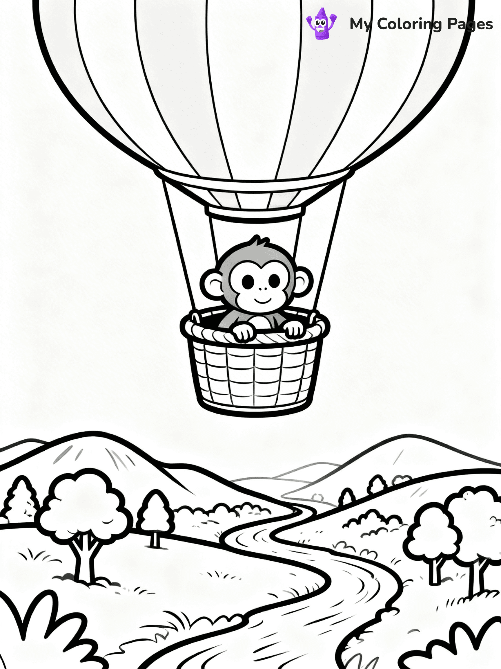 Coloring Pages Monkey - 104