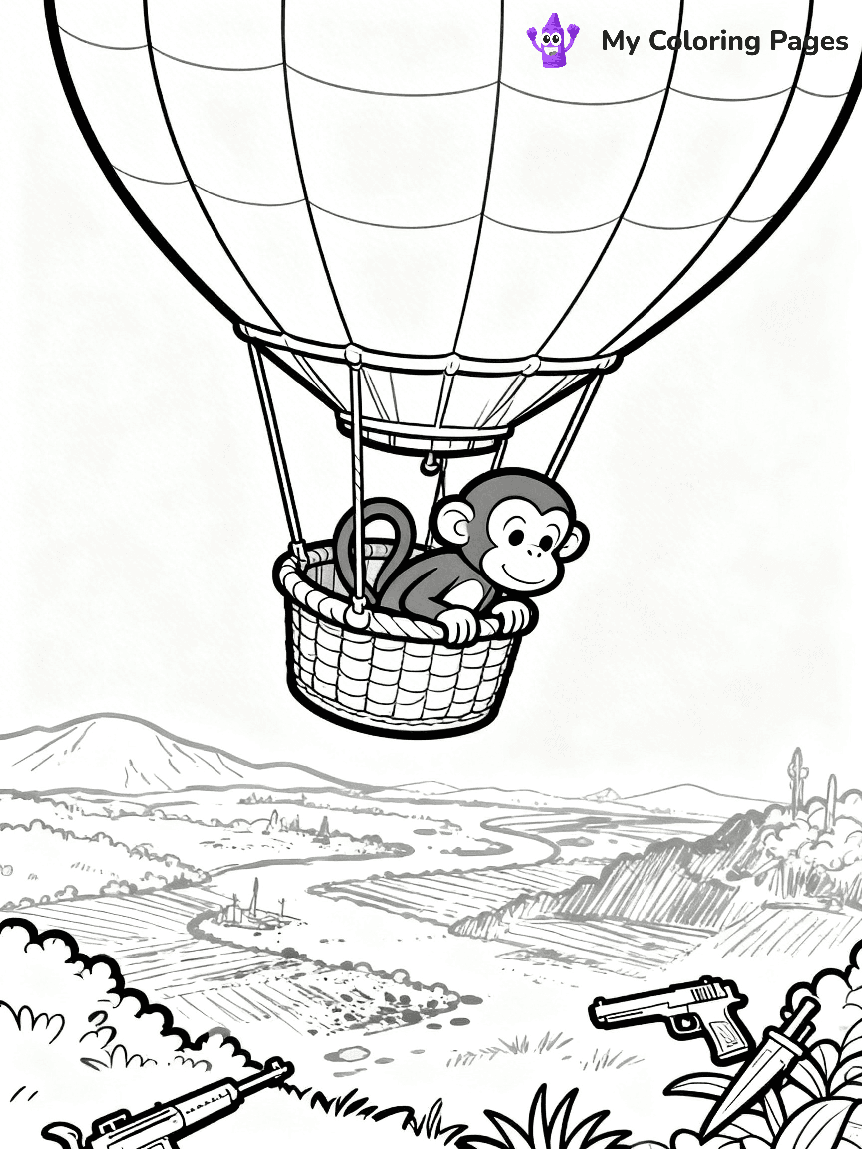 Coloring Pages Monkey - 102