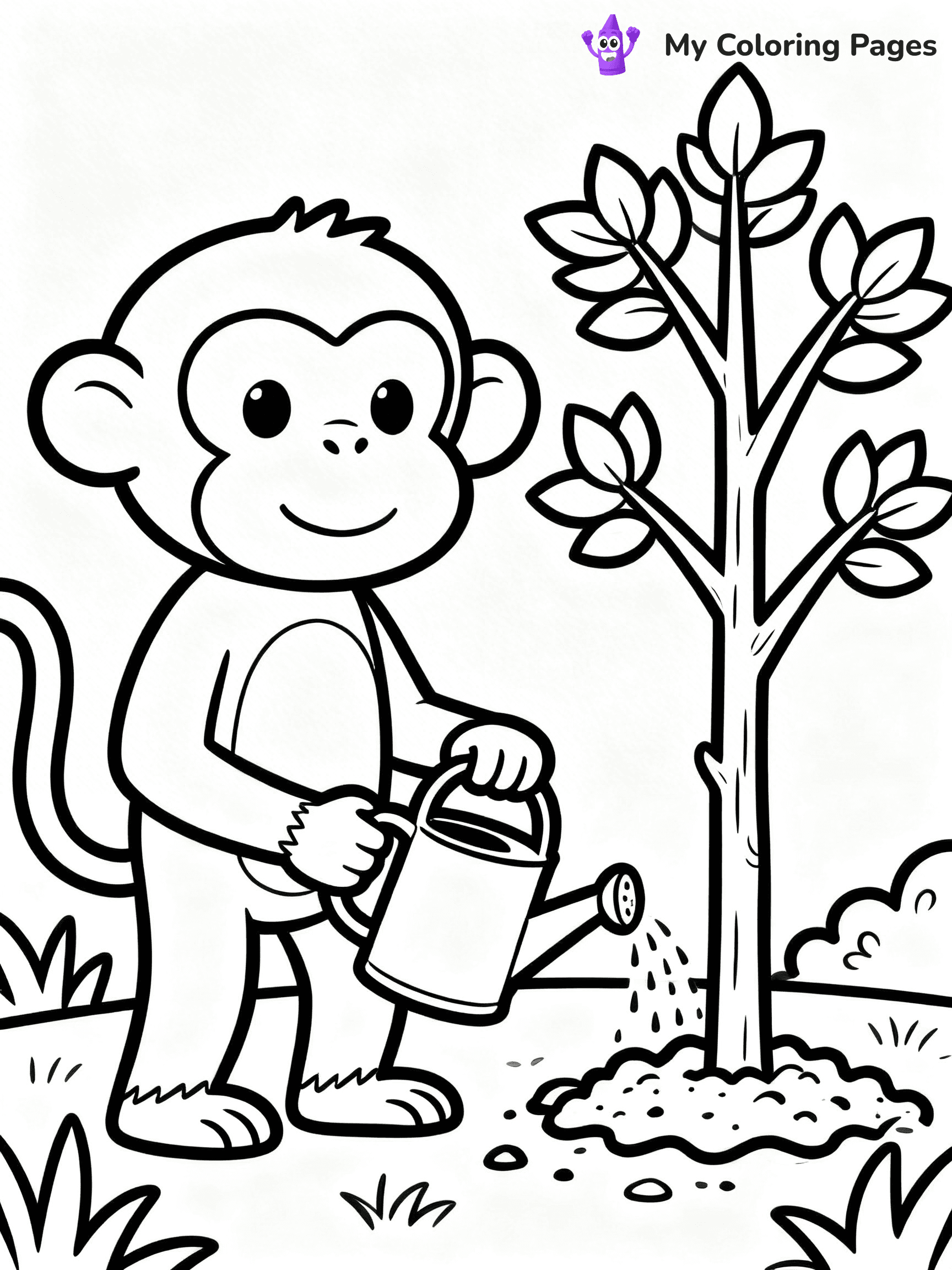 Coloring Pages Monkey - 94