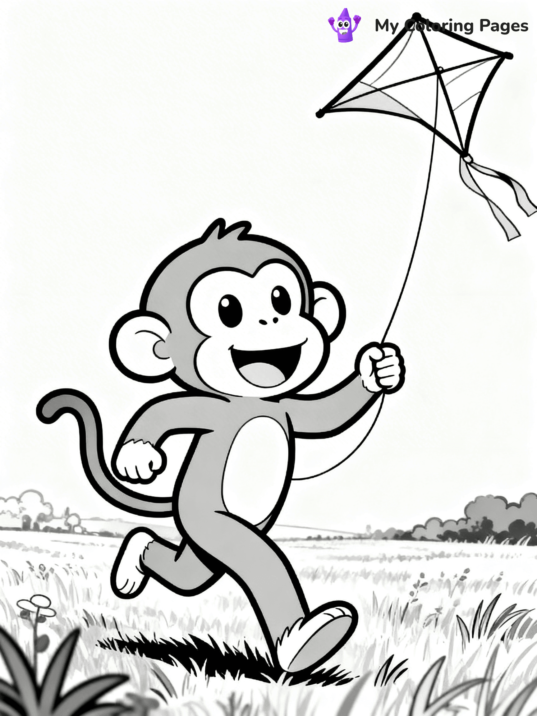 Coloring Pages Monkey - 93