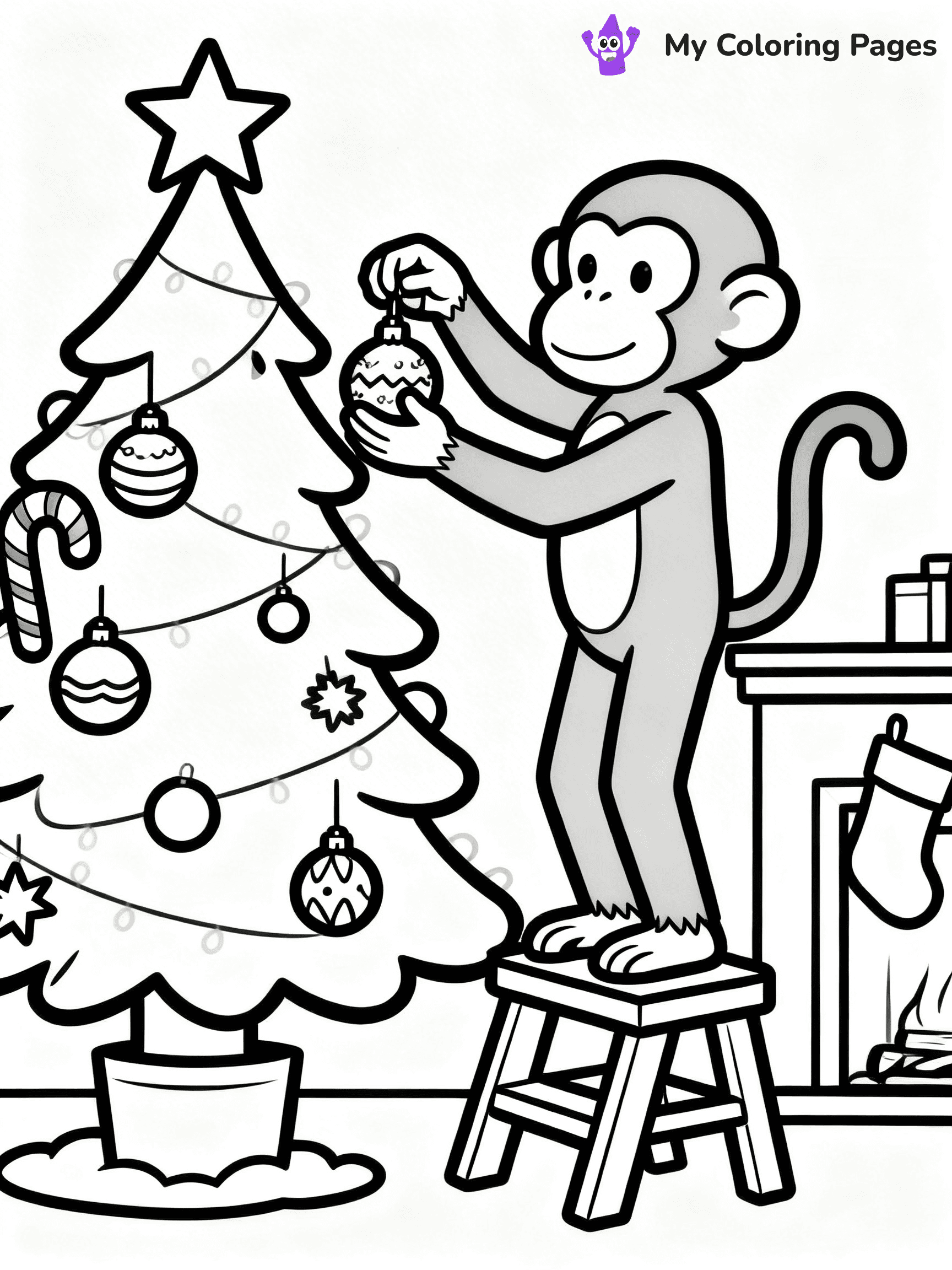 Coloring Pages Monkey - 85
