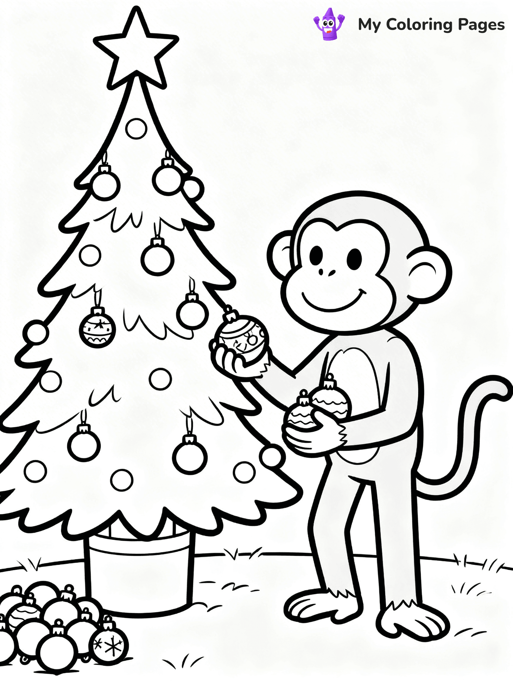 Coloring Pages Monkey - 84