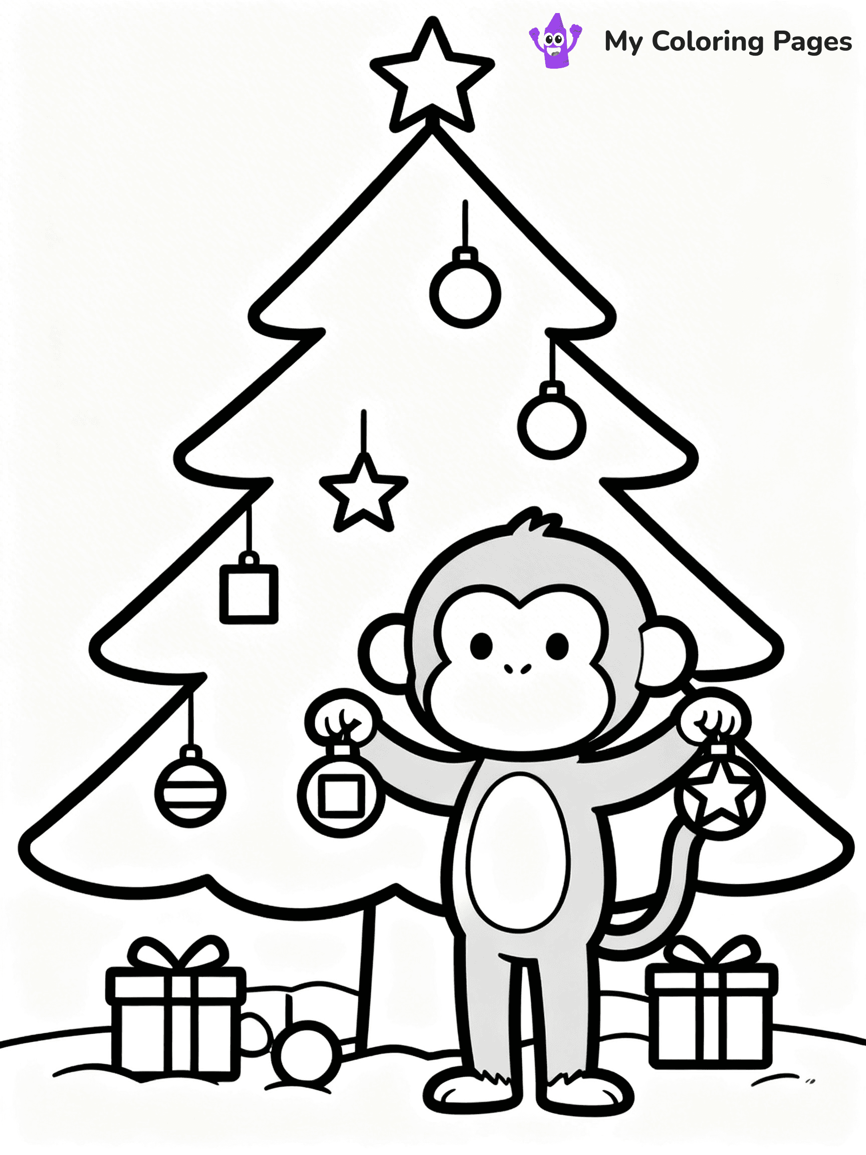 Coloring Pages Monkey - 82
