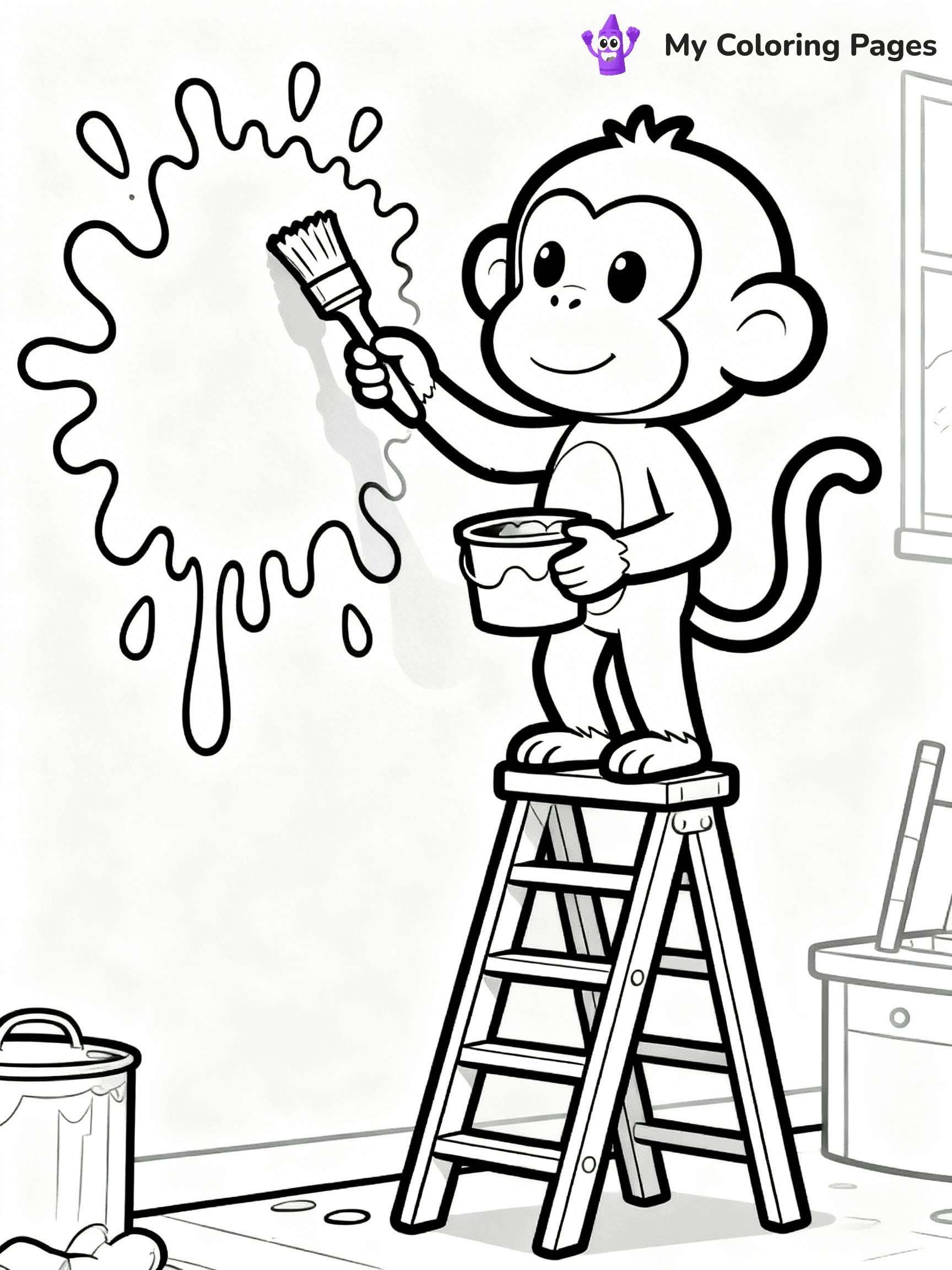 Coloring Pages Monkey - 76