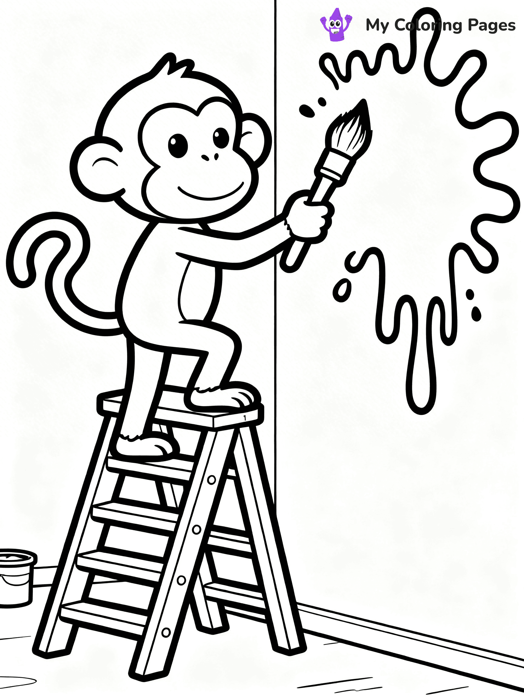 Coloring Pages Monkey - 75