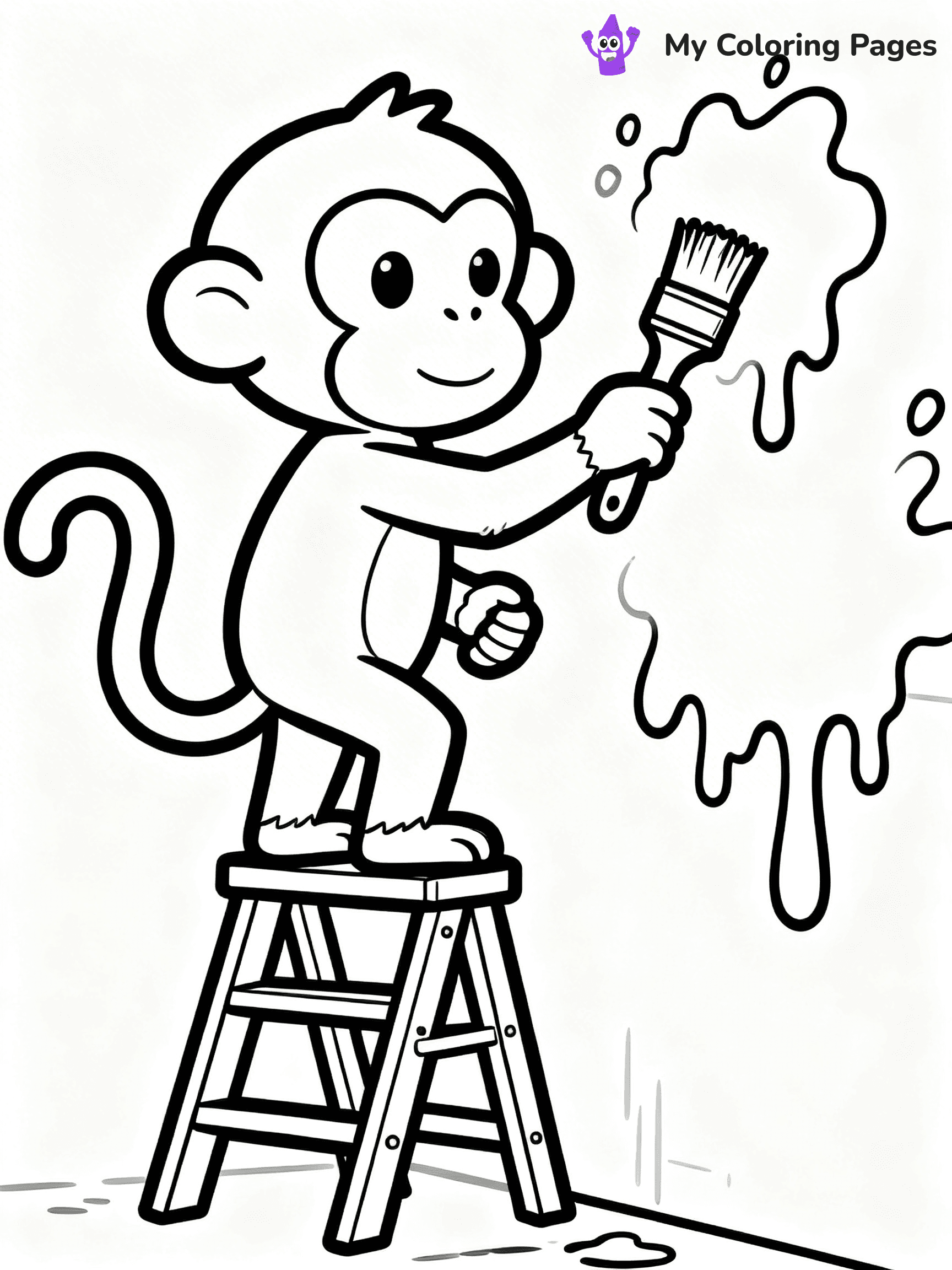 Coloring Pages Monkey - 74