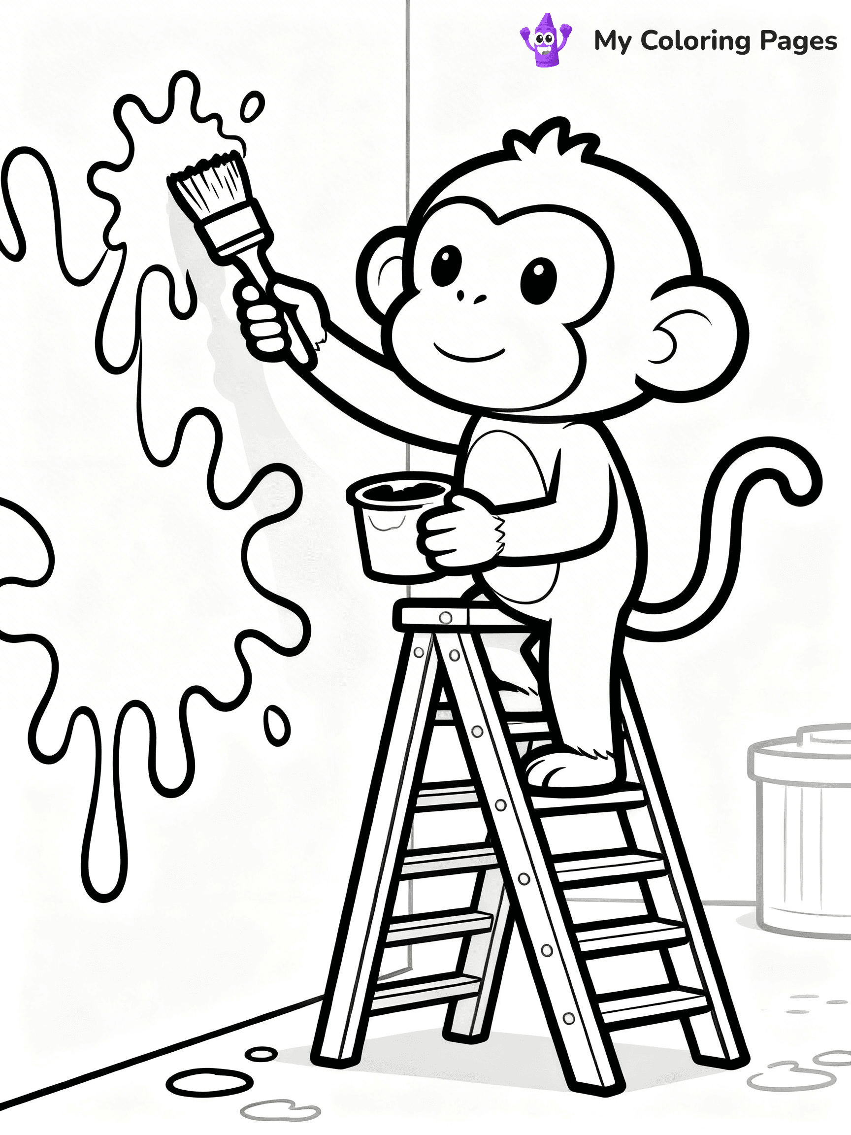 Coloring Pages Monkey - 73
