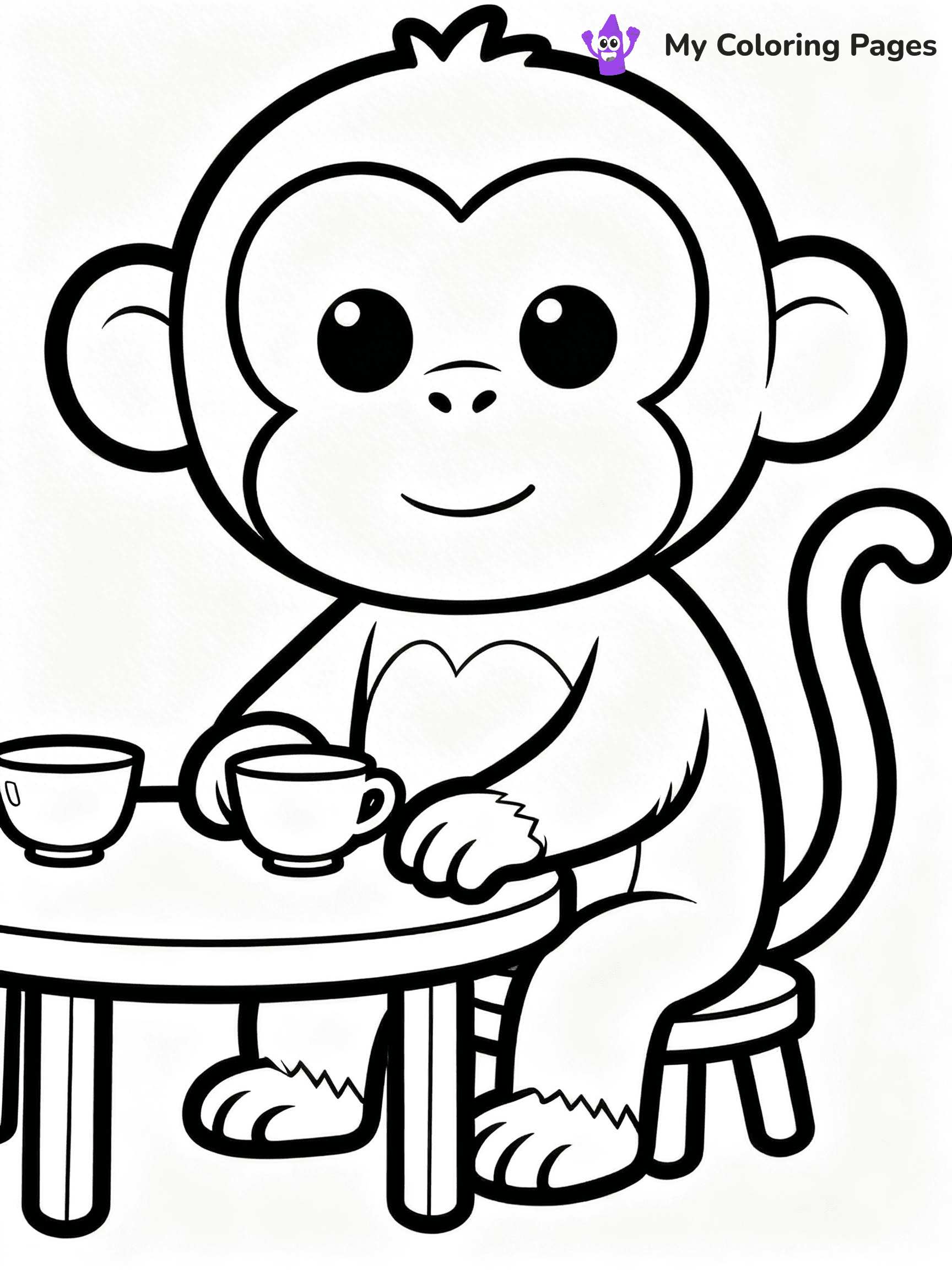 Coloring Pages Monkey - 72