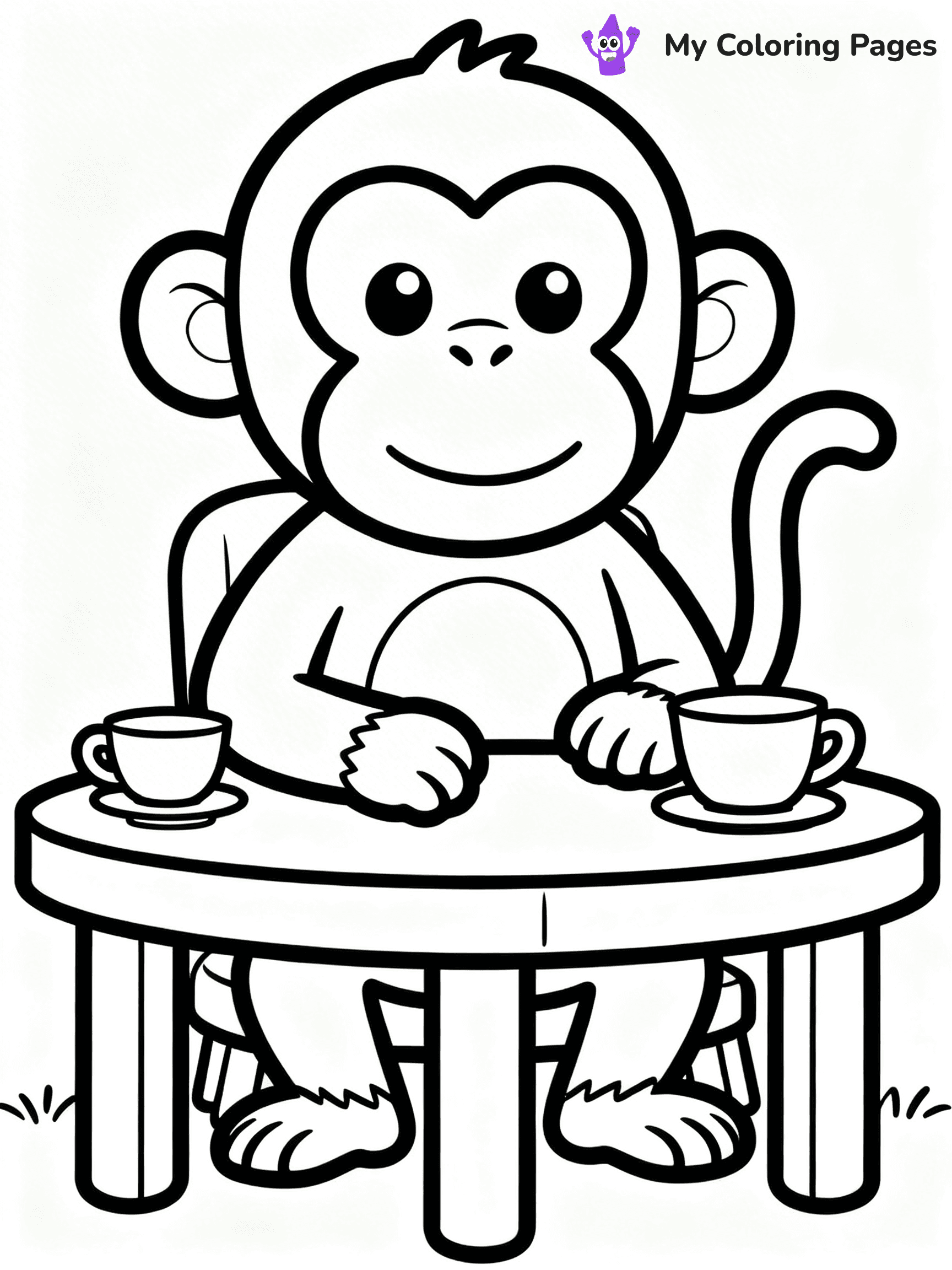 Coloring Pages Monkey - 71