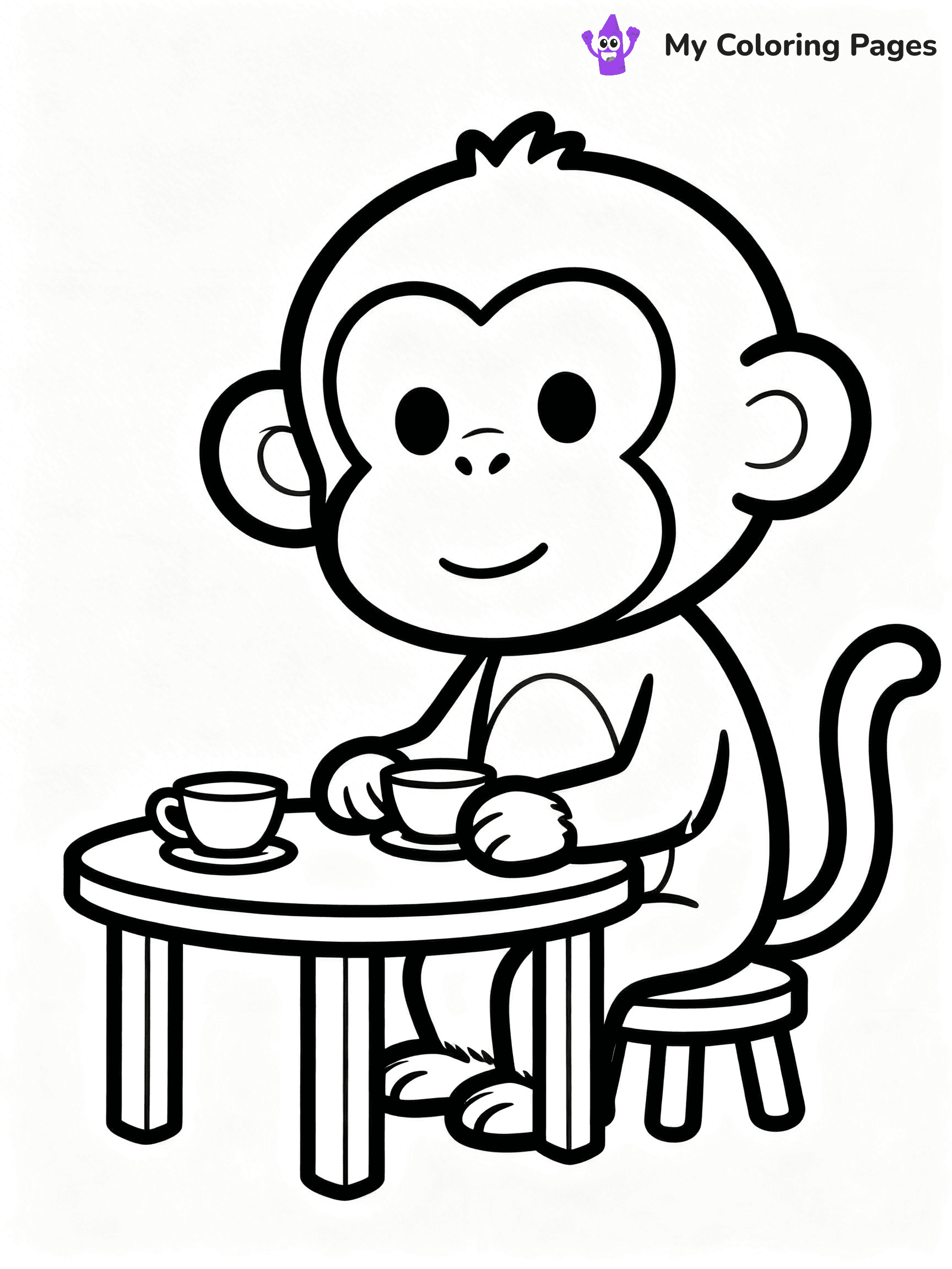 Coloring Pages Monkey - 70