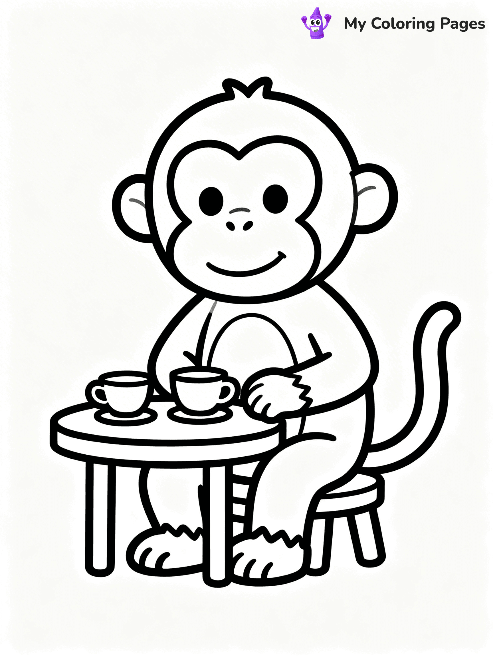 Coloring Pages Monkey - 69