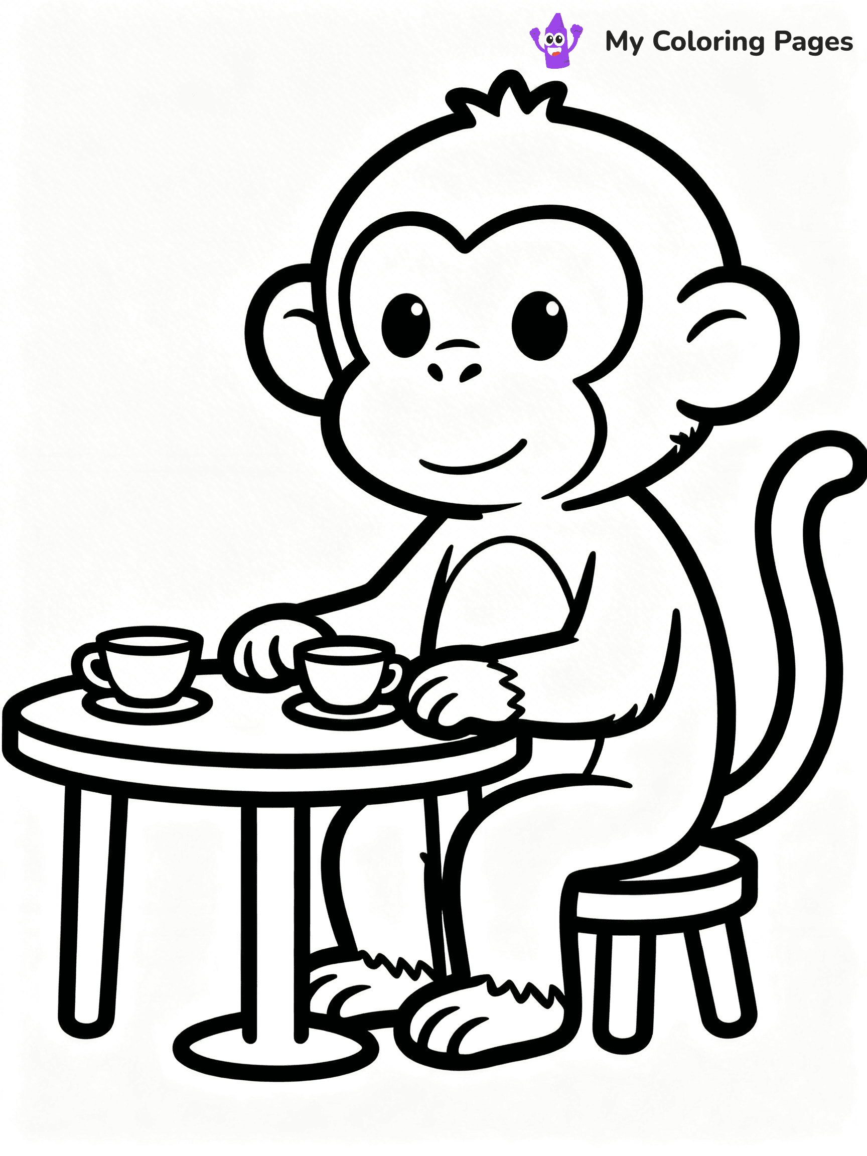 Coloring Pages Monkey - 68