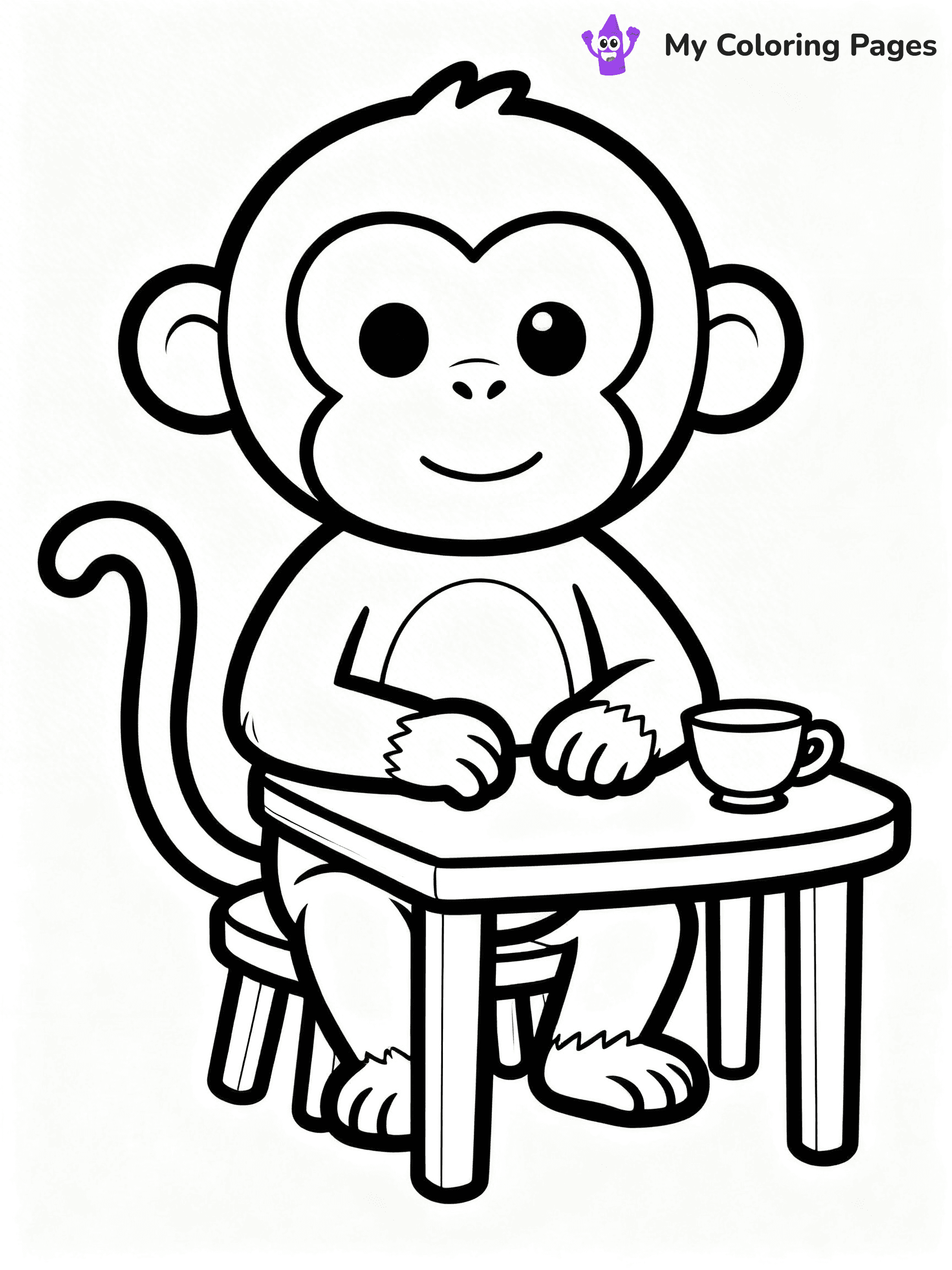 Coloring Pages Monkey - 66