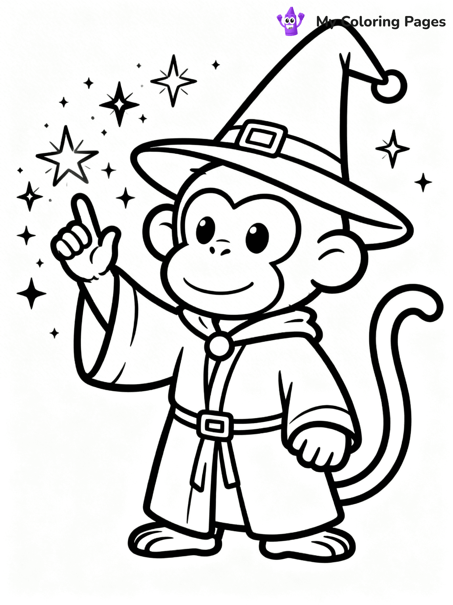 Coloring Pages Monkey - 64