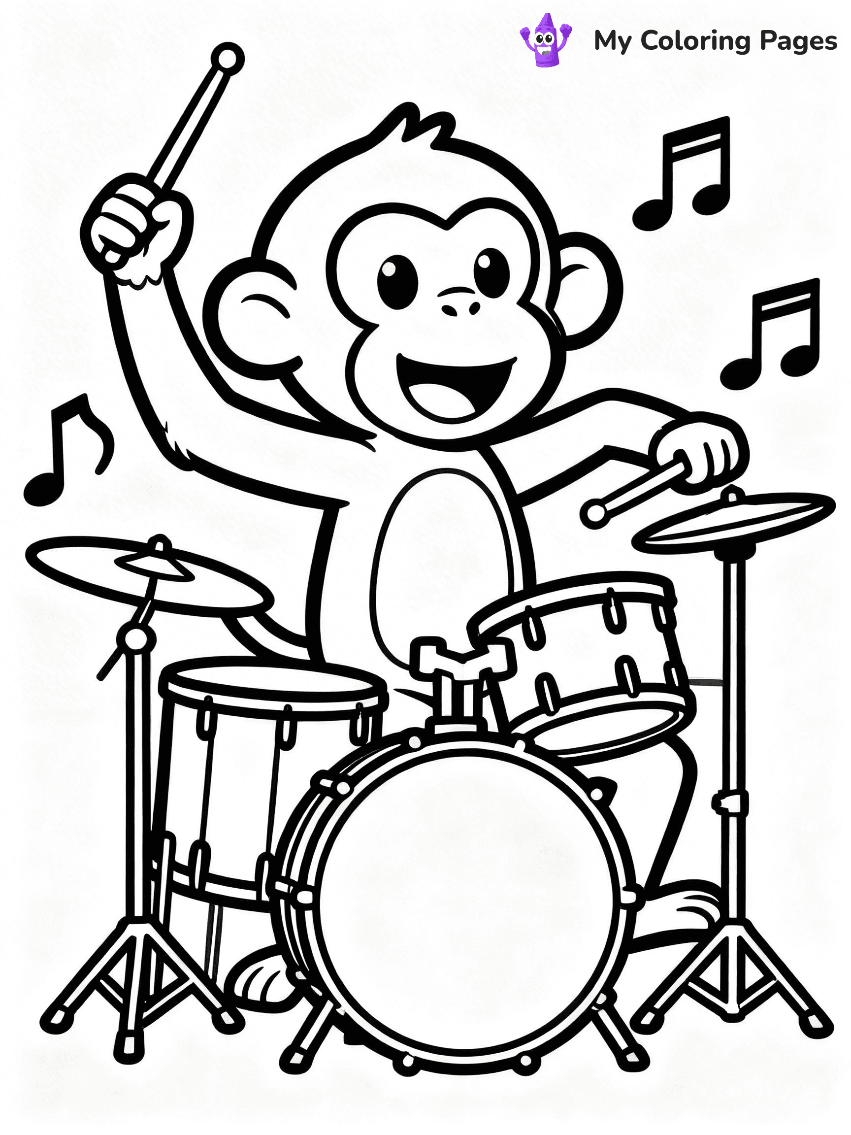 Coloring Pages Monkey - 55