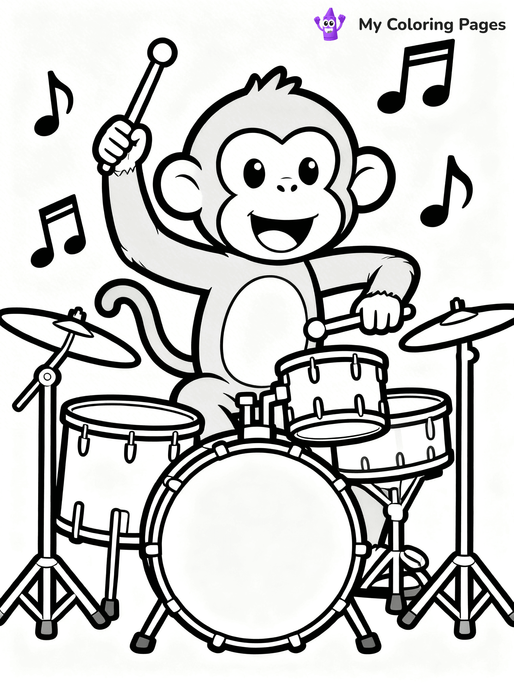 Coloring Pages Monkey - 54