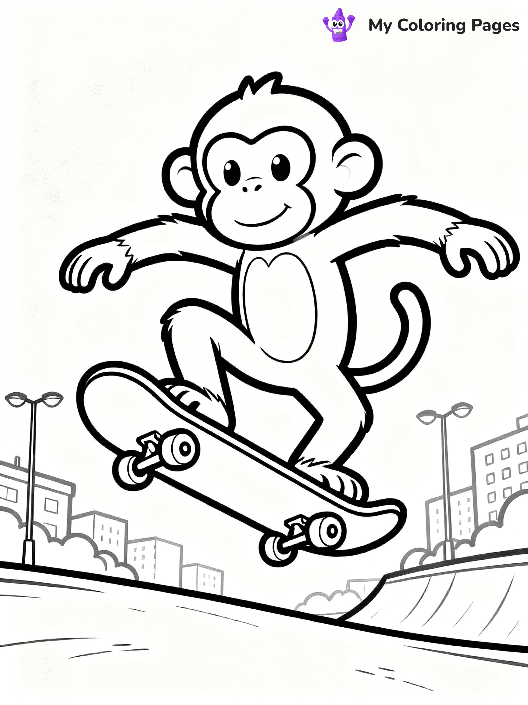 Coloring Pages Monkey - 47
