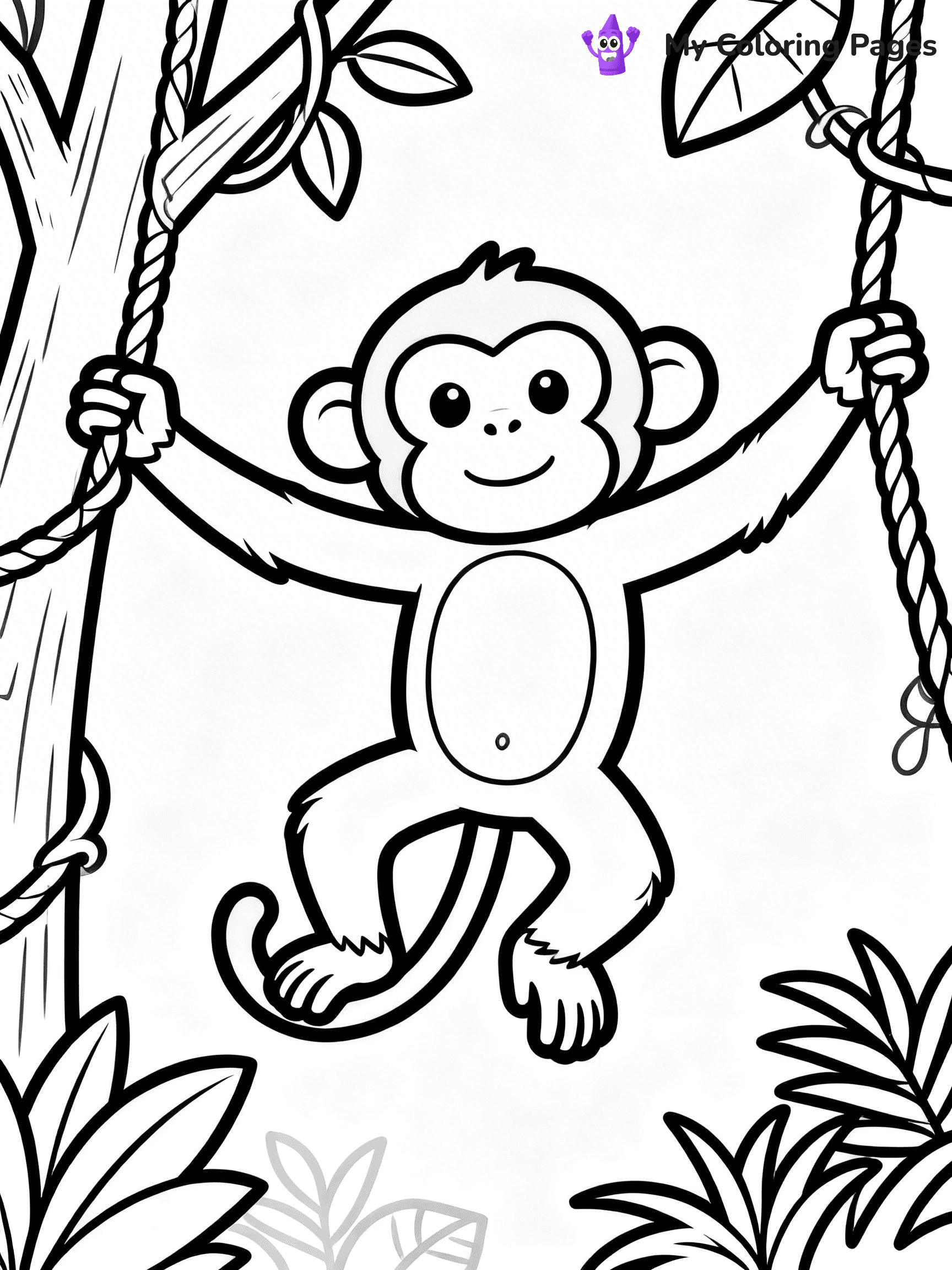 Coloring Pages Monkey - 44