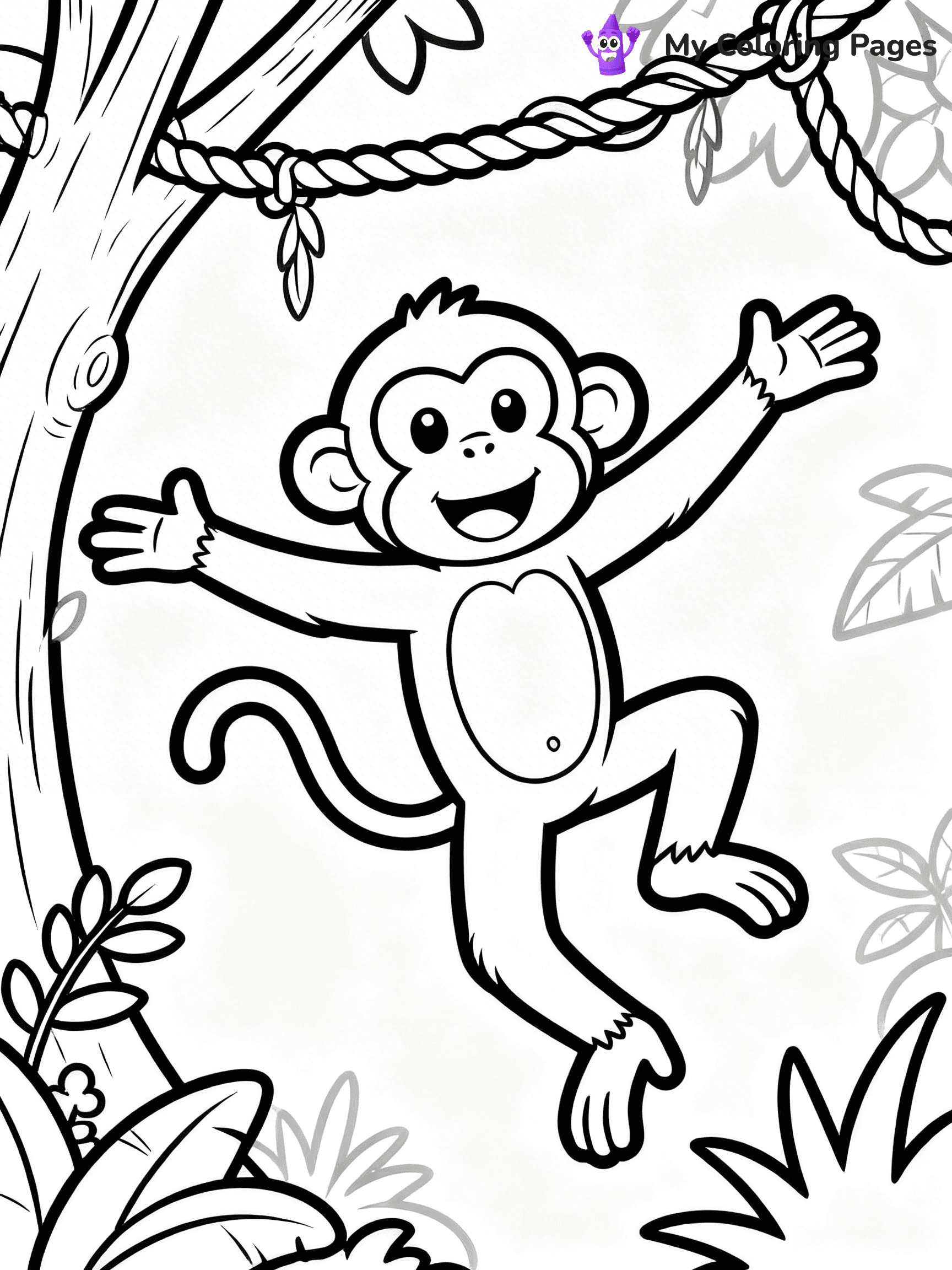 Coloring Pages Monkey - 40