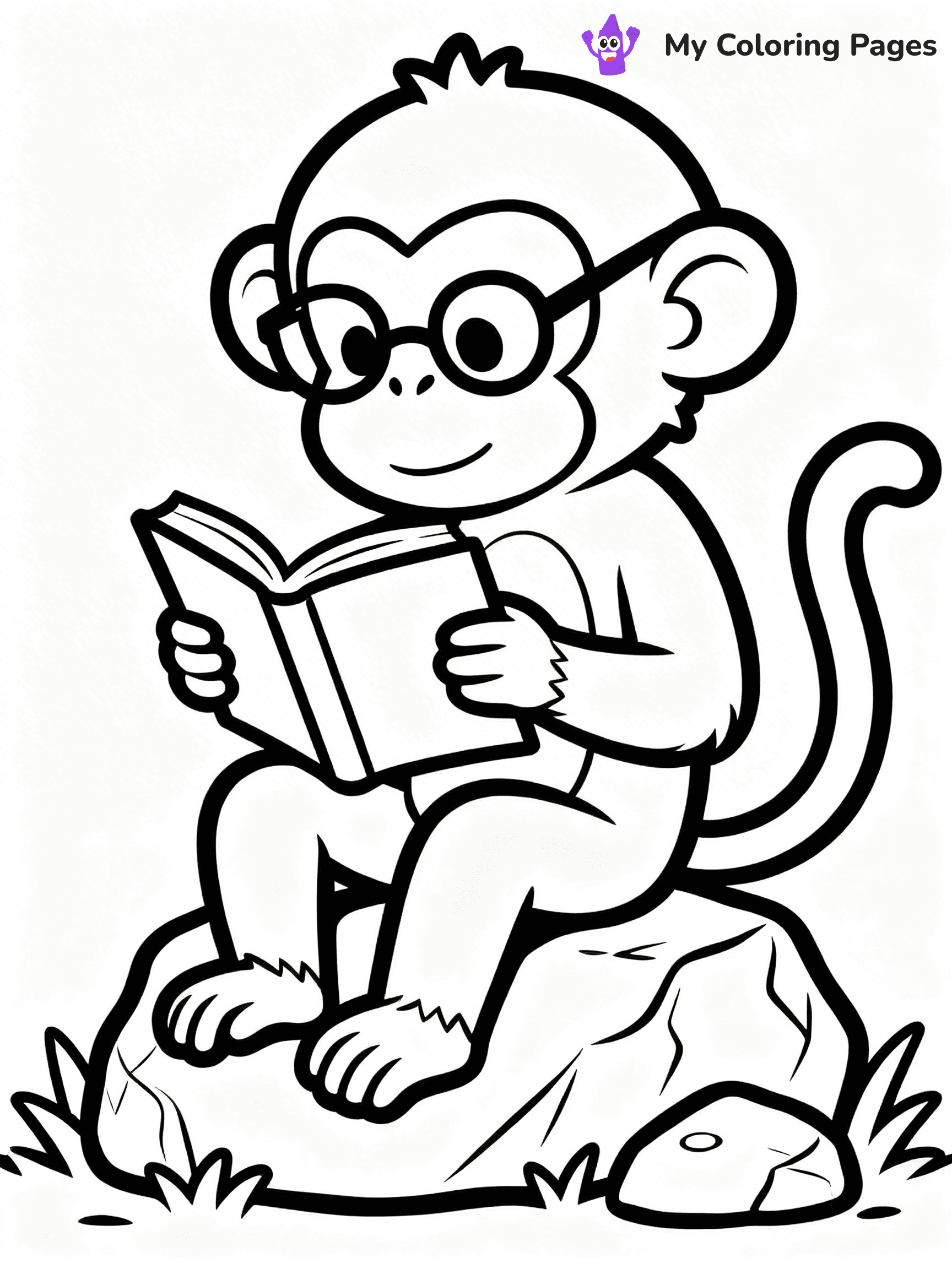 Coloring Pages Monkey - 36