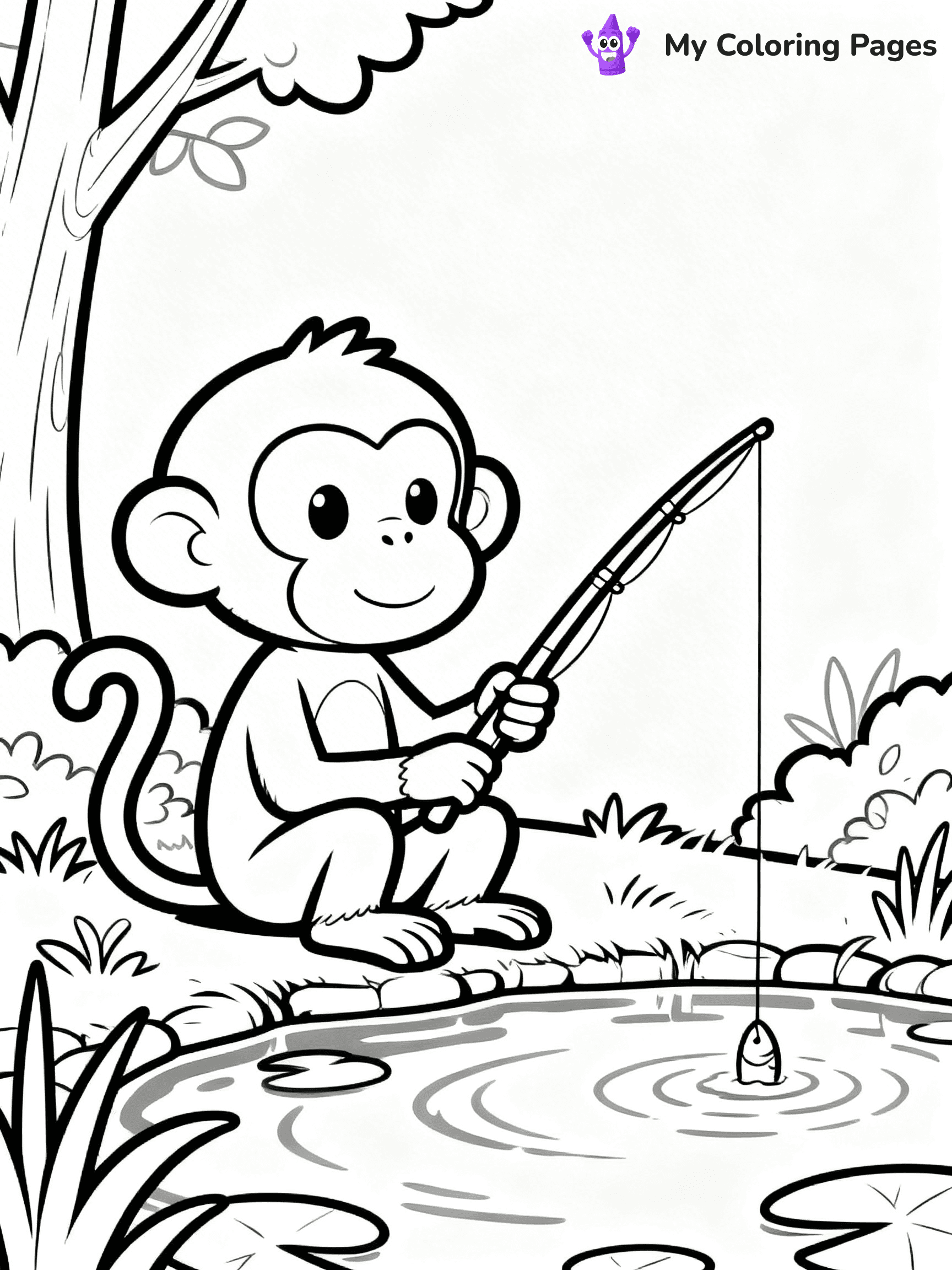 Coloring Pages Monkey - 30