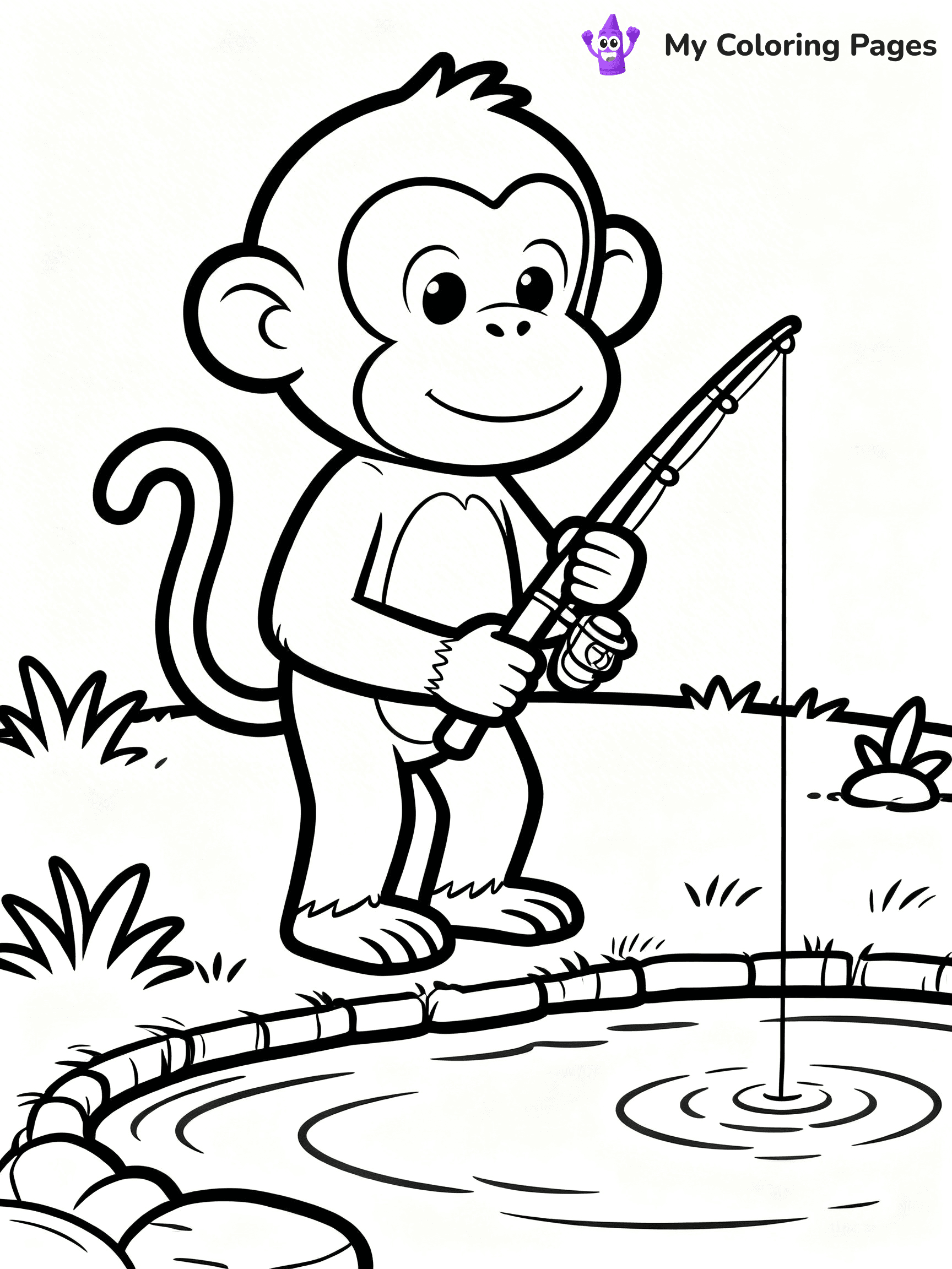 Coloring Pages Monkey - 29