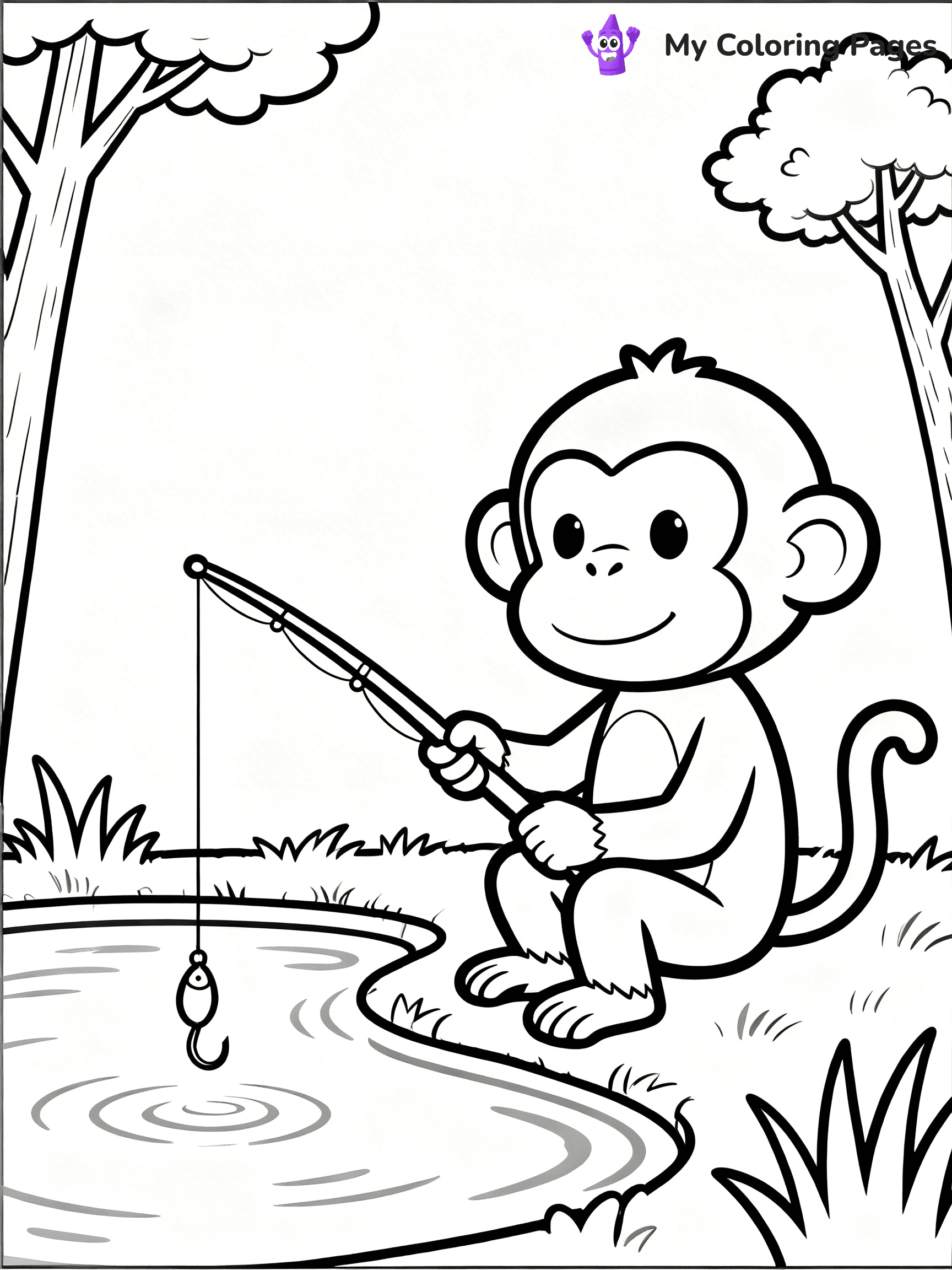 Coloring Pages Monkey - 28