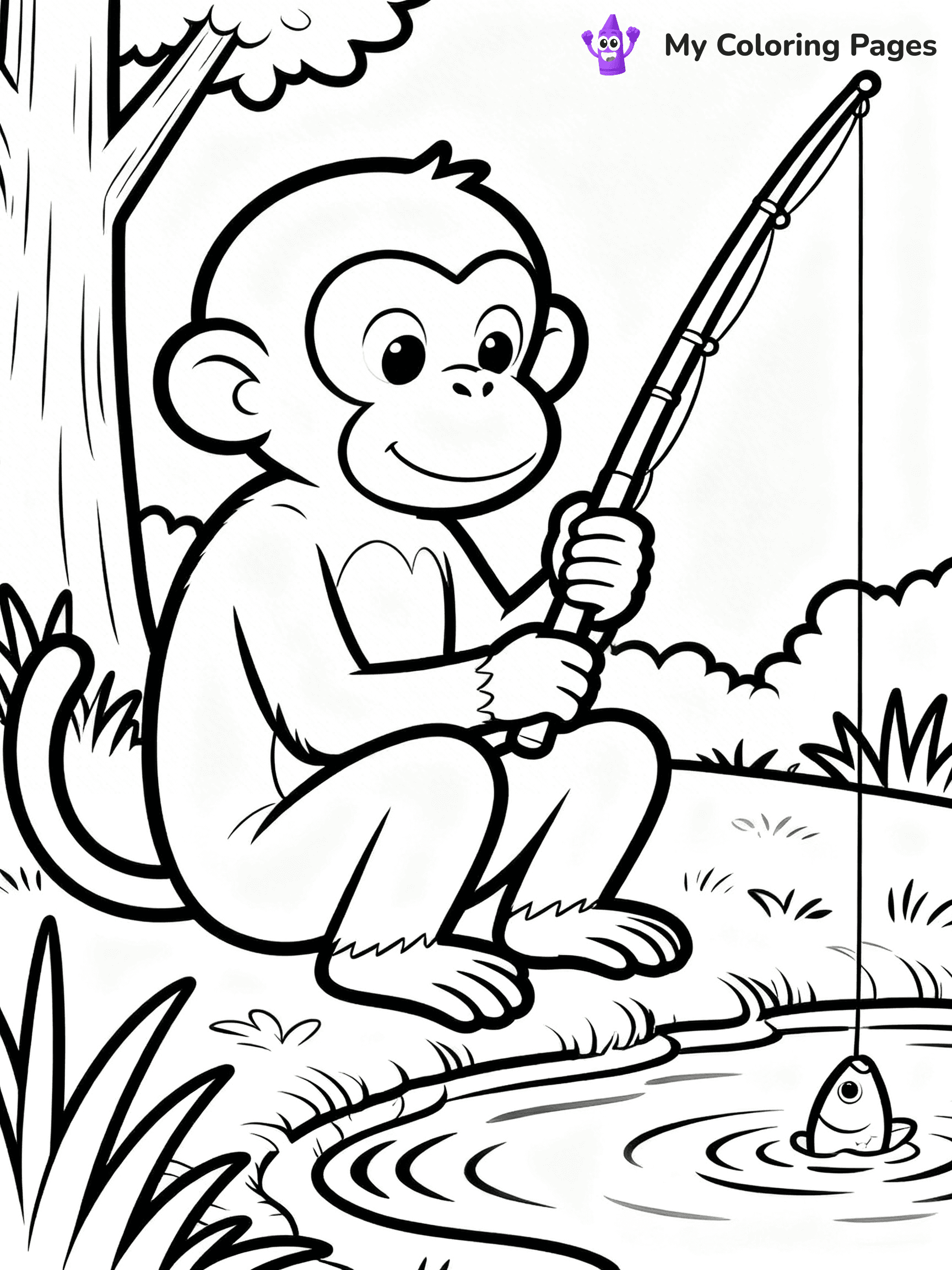 Coloring Pages Monkey - 27