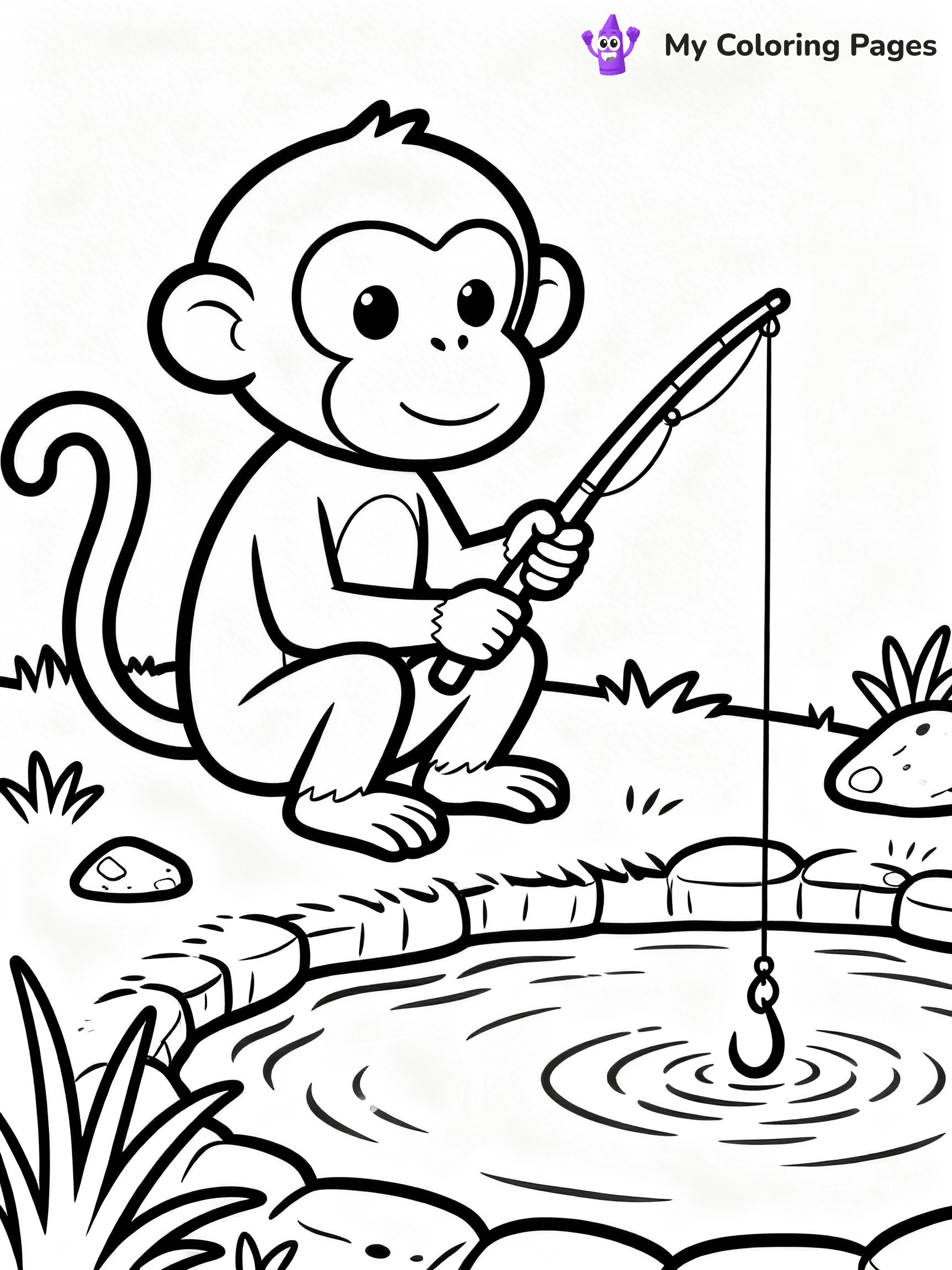 Coloring Pages Monkey - 26