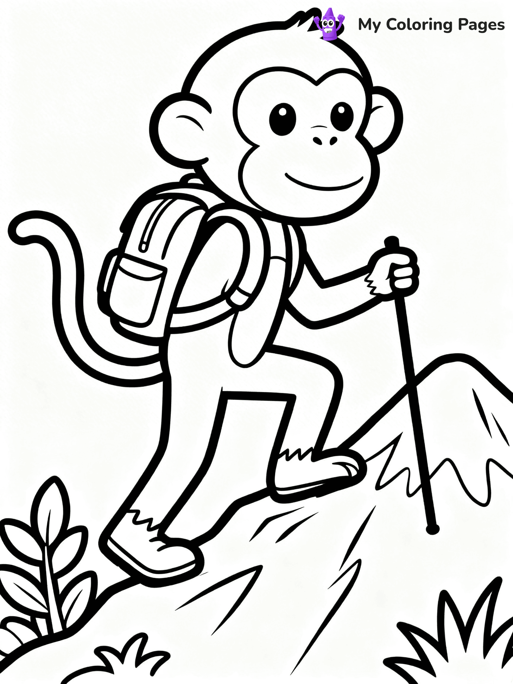 Coloring Pages Monkey - 23