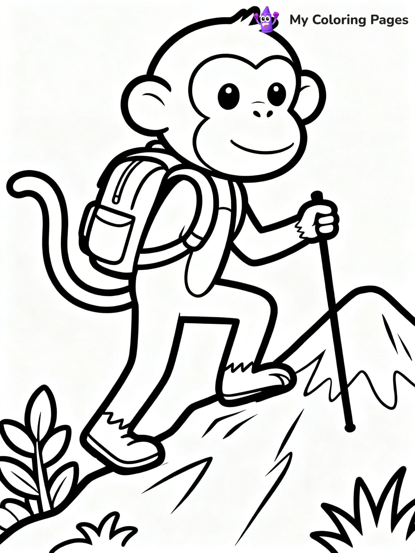 Coloring Pages Monkey - 23