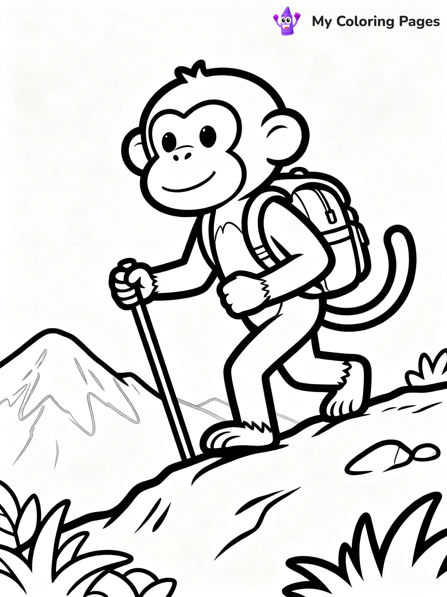 Coloring Pages Monkey - 20