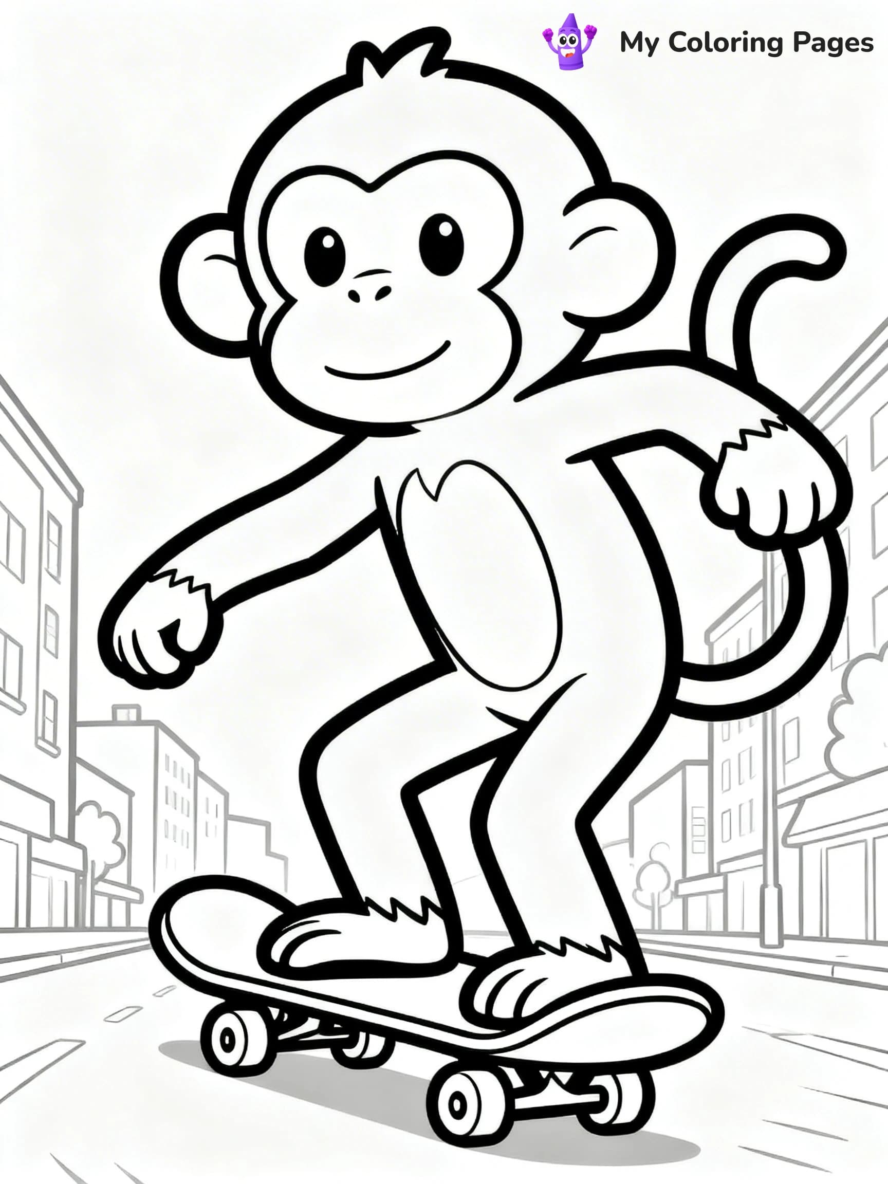 Coloring Pages Monkey - 18