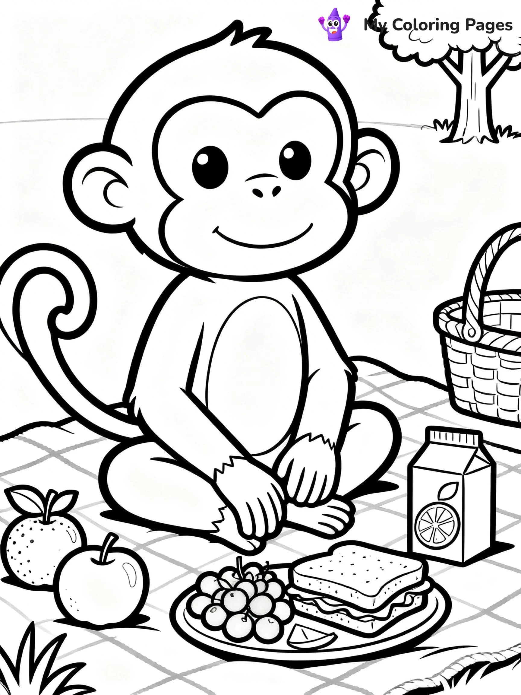 Coloring Pages Monkey - 15