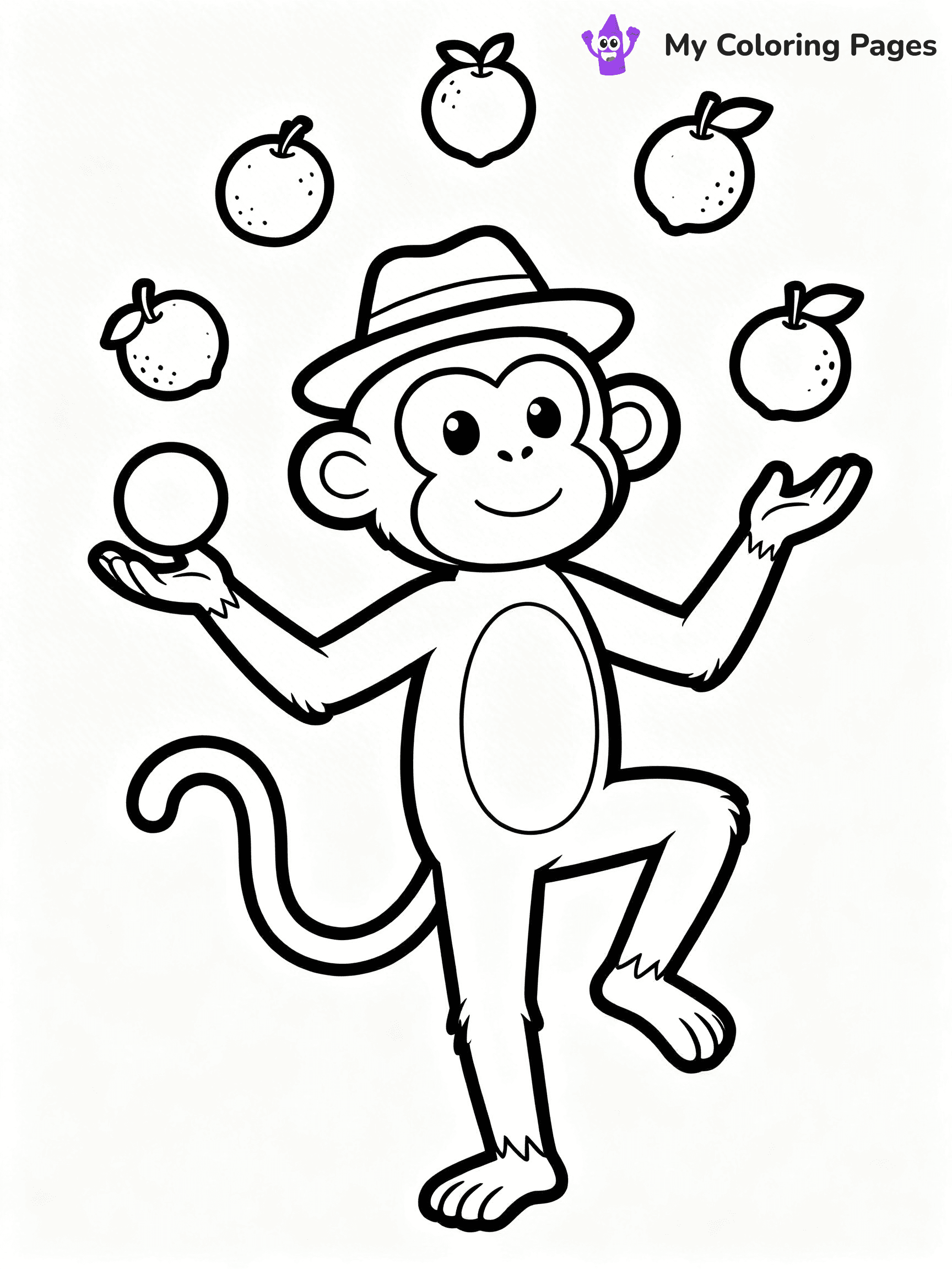 Coloring Pages Monkey - 6