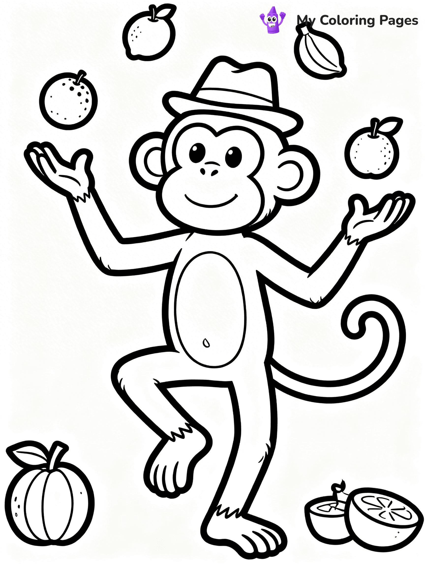 Coloring Pages Monkey - 5