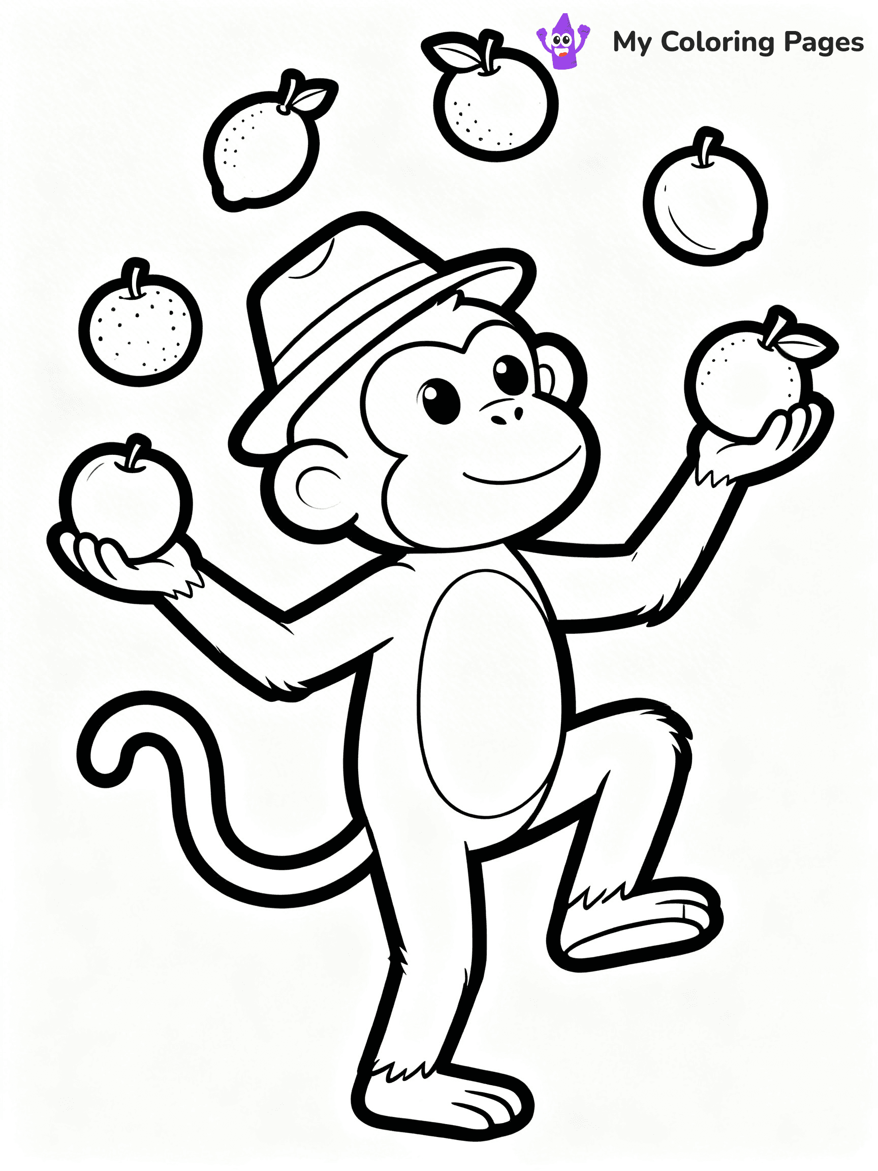 Coloring Pages Monkey - 3