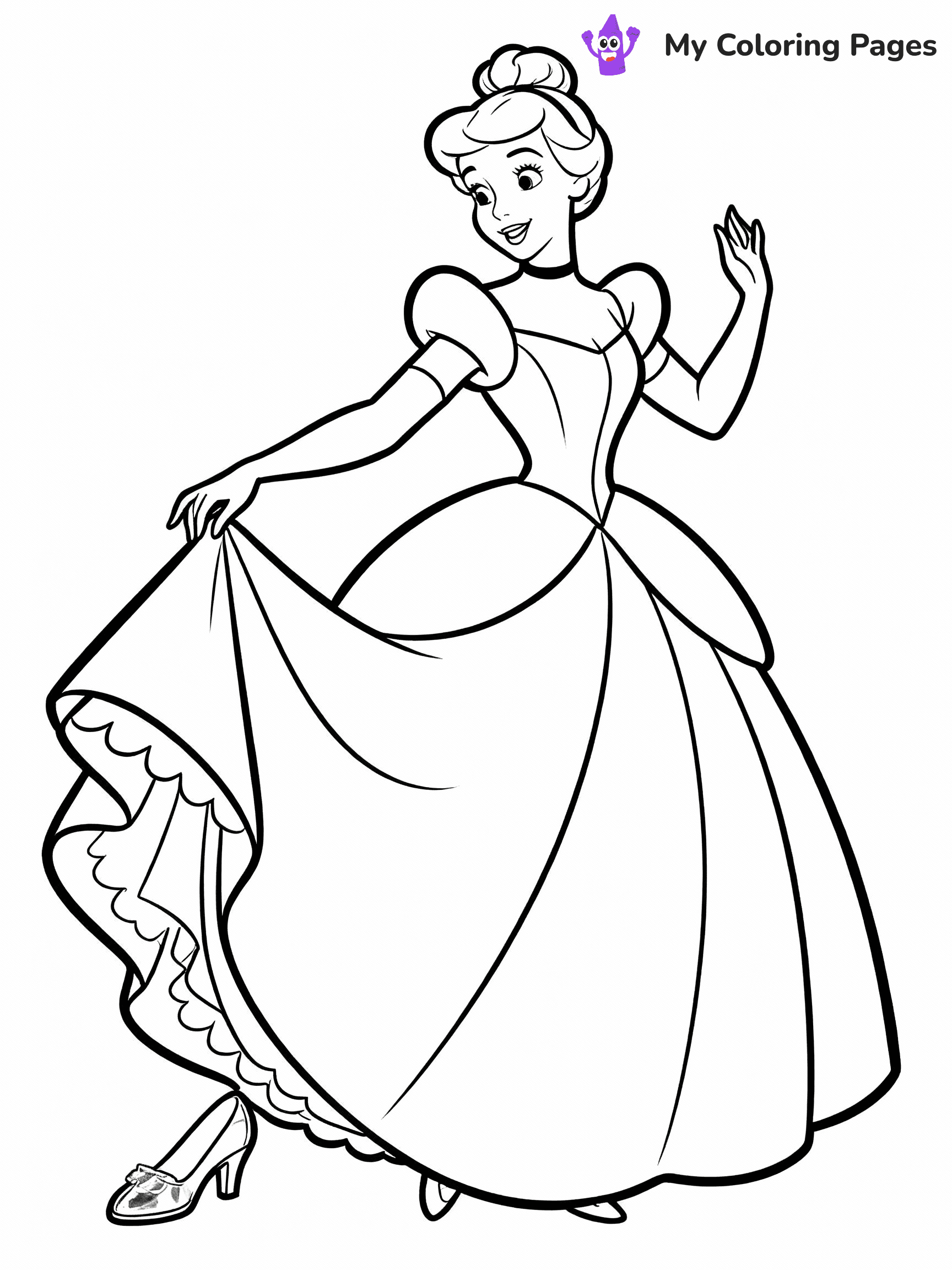 Cinderella Coloring Pages - 11