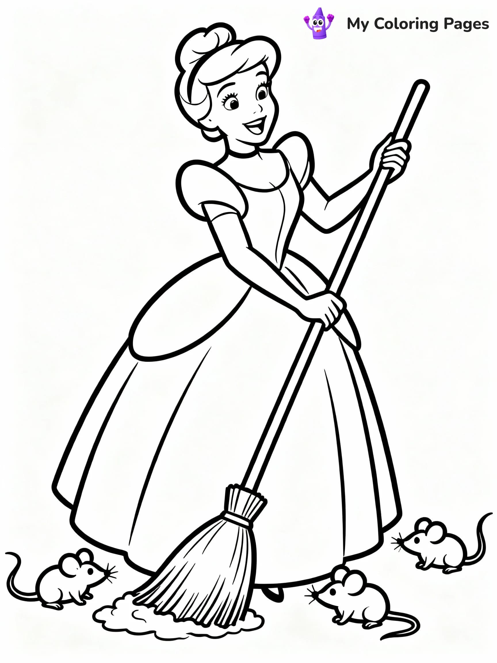 Cinderella Coloring Pages - 4