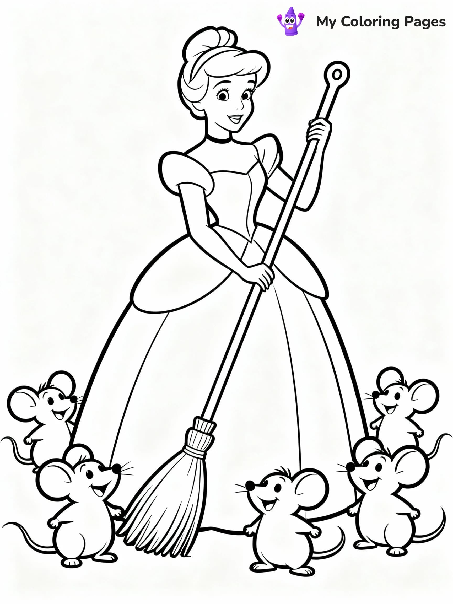 Cinderella Coloring Pages - 3