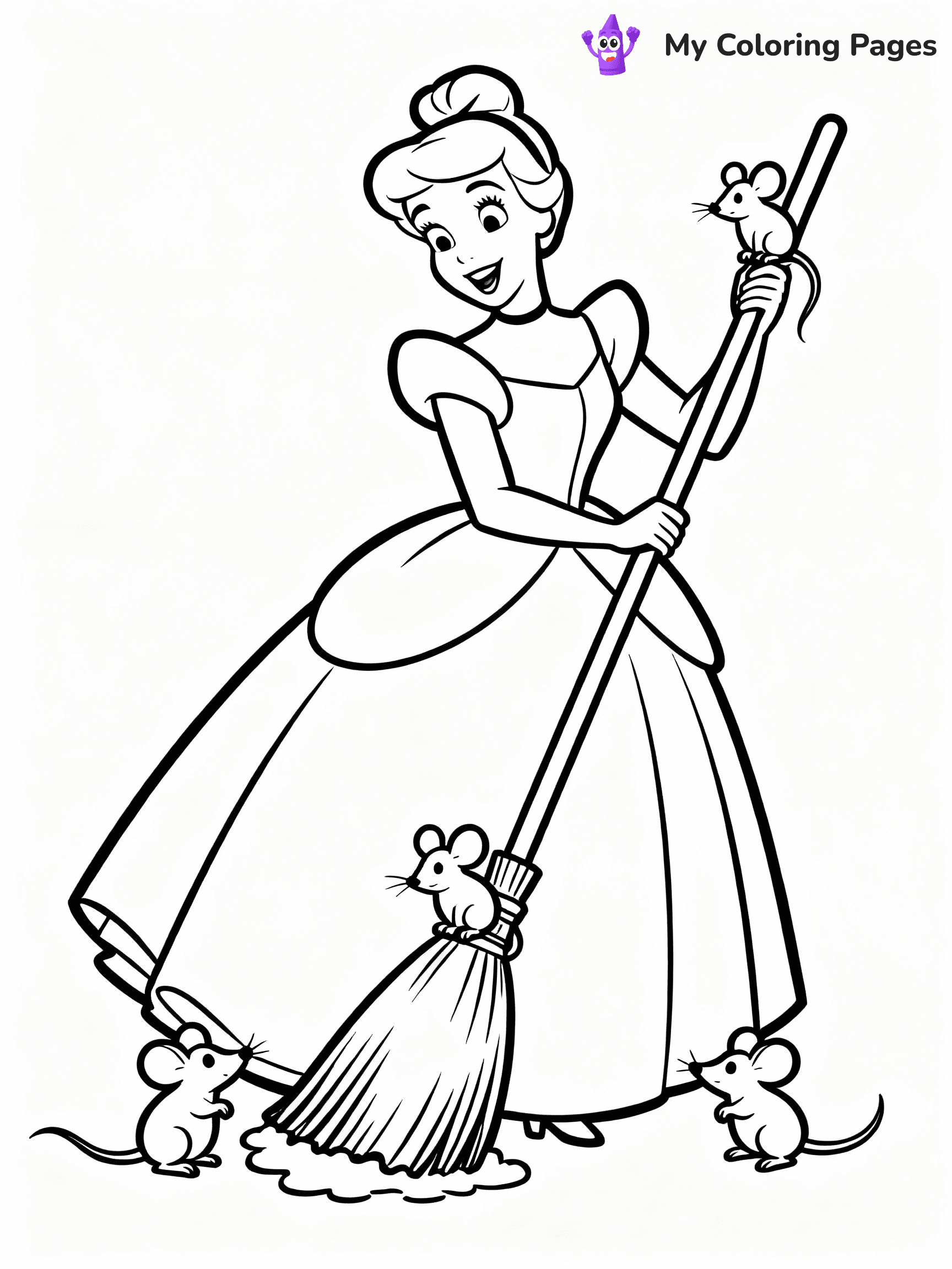 Cinderella Coloring Pages - 1