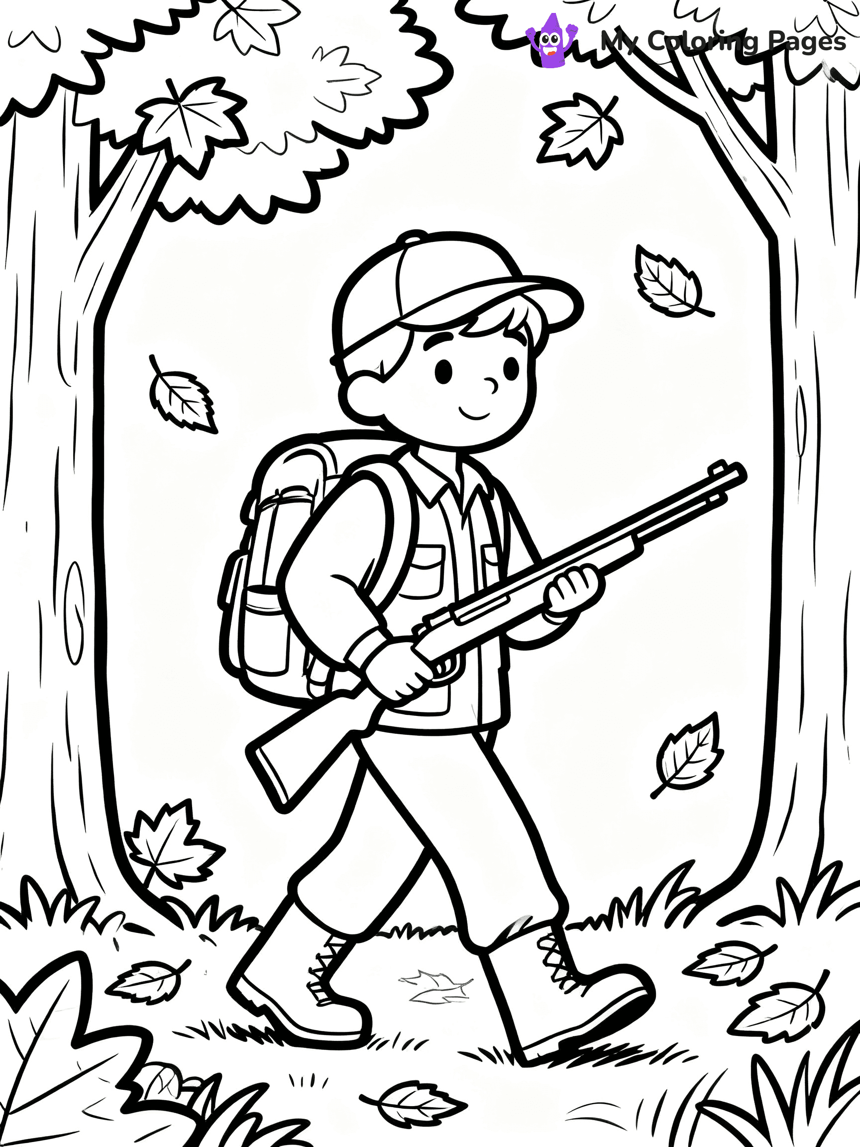 Hunting Coloring Pages - 60