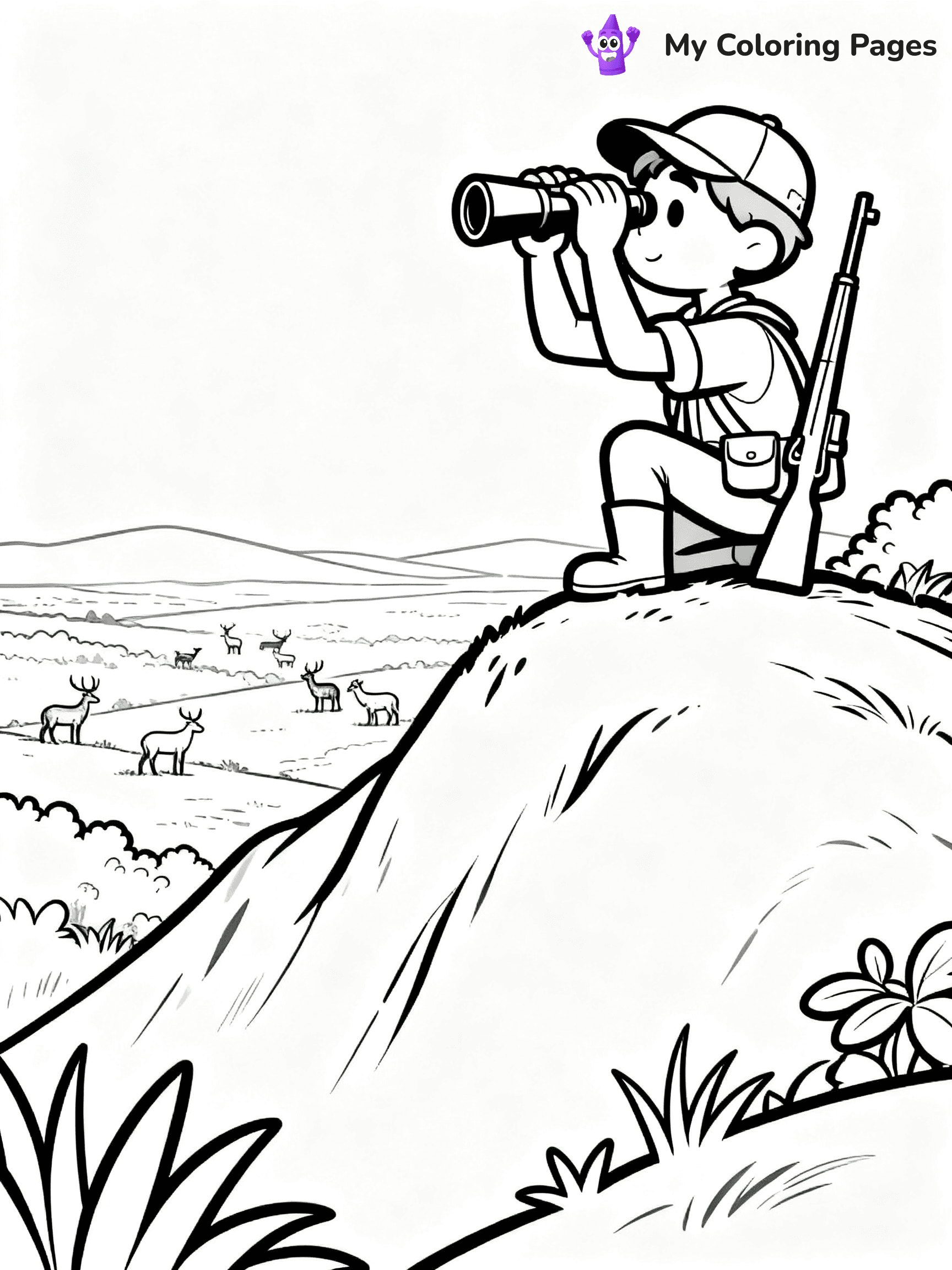 Hunting Coloring Pages - 49